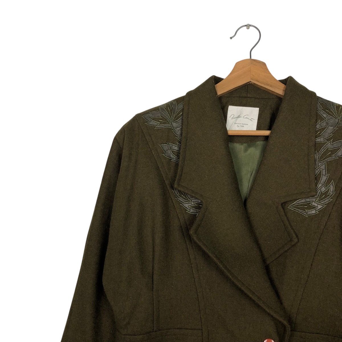 Japanese Brand 📌Vintage Cropped Wool Jacket Double Collar Piccalo Conte Size US M / EU 48-50 / 2 - 8 Thumbnail