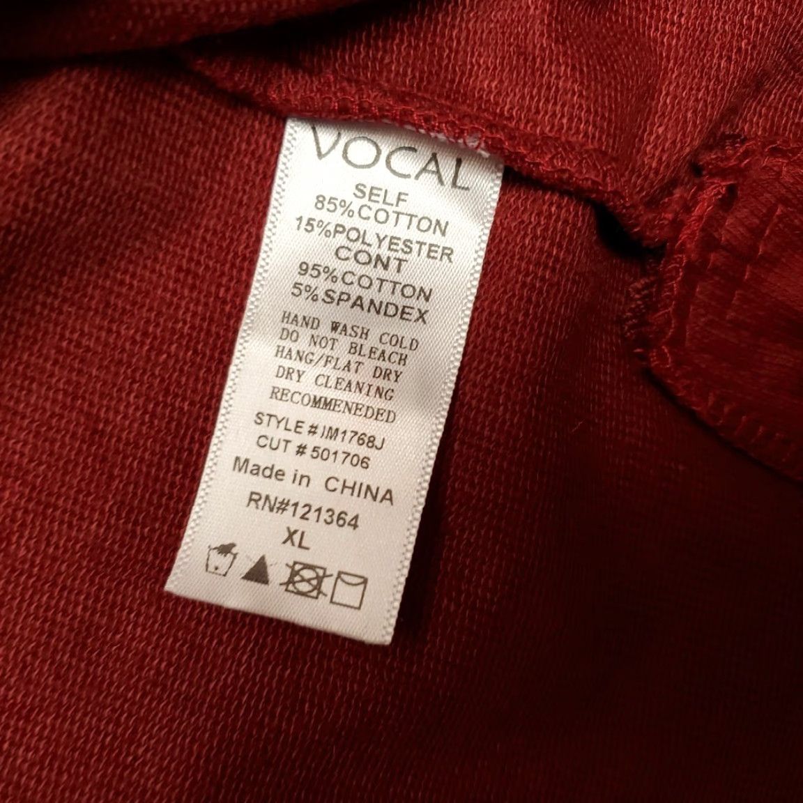 Vintage Vocal Apparel Jacket Women XL Red Studs Knit Zipper Moto Retro Classic Size XL / US 12-14 / IT 48-50 - 5 Thumbnail