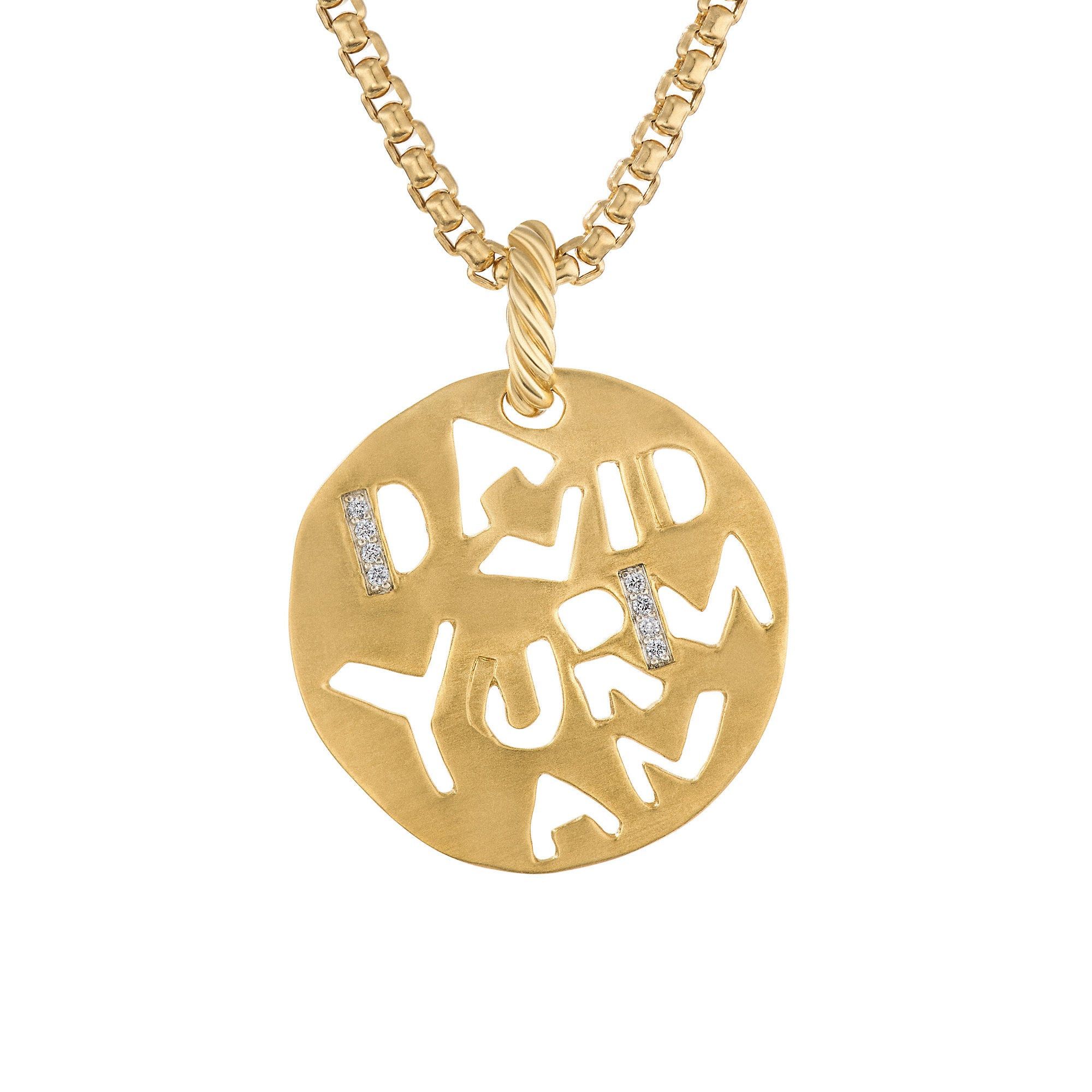 David Yurman o1w1db10525 D17353D Pendant in 18K Yellow Gold with Diamond Size ONE SIZE - 1 Thumbnail