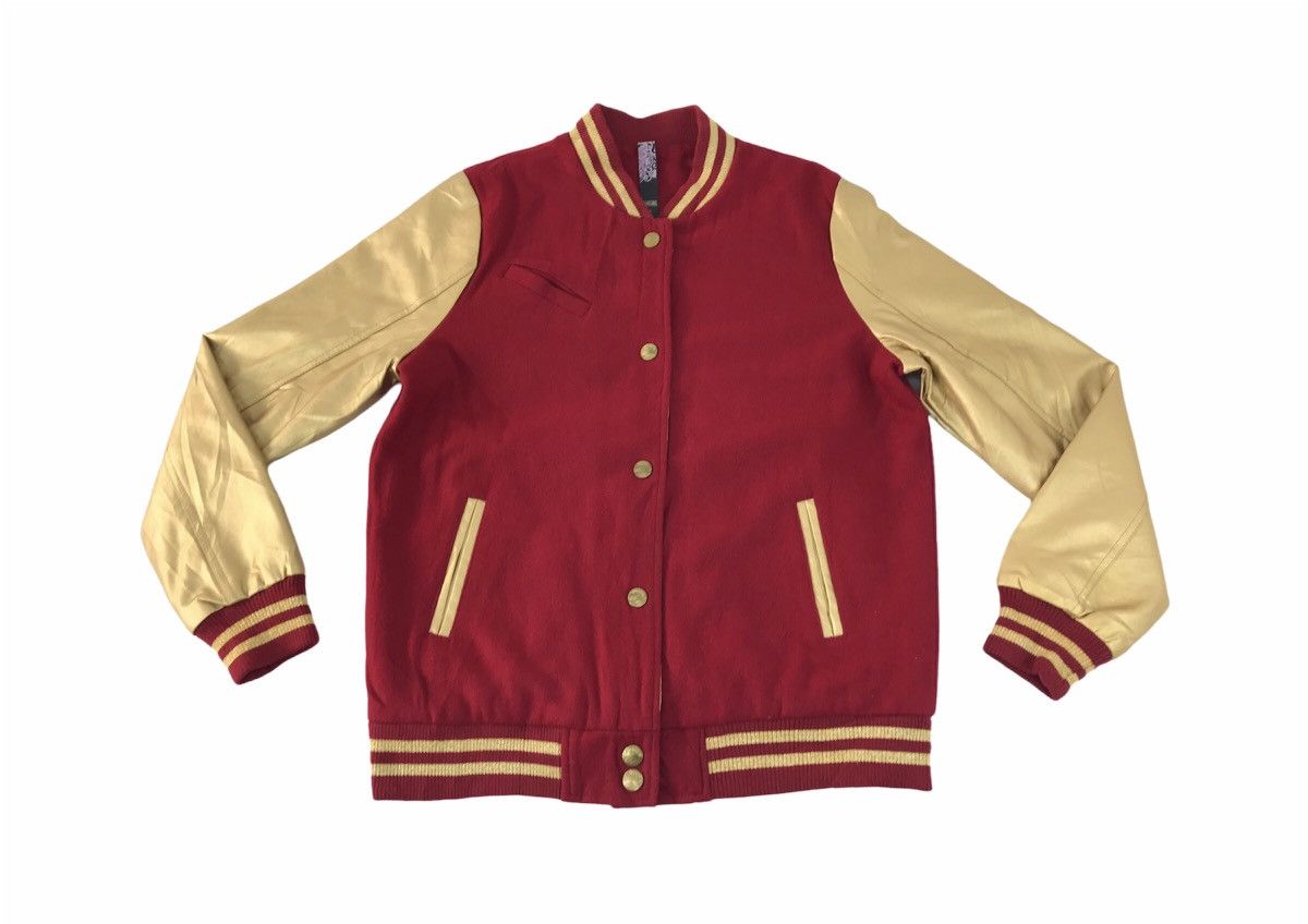 Japanese Brand 90s Sportier Dare To Be Different Jacket Leather Sleeve Size US M / EU 48-50 / 2 - 1 Thumbnail