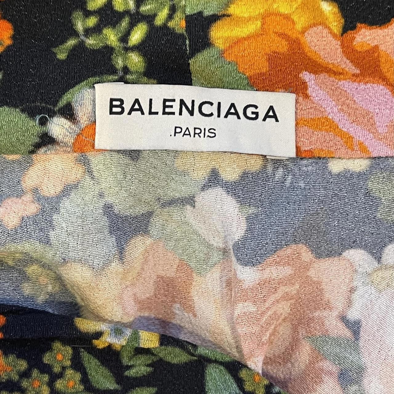 Balenciaga Vintage Floral Ruffled Blouse Size XS / US 0-2 / IT 36-38 - 6 Thumbnail