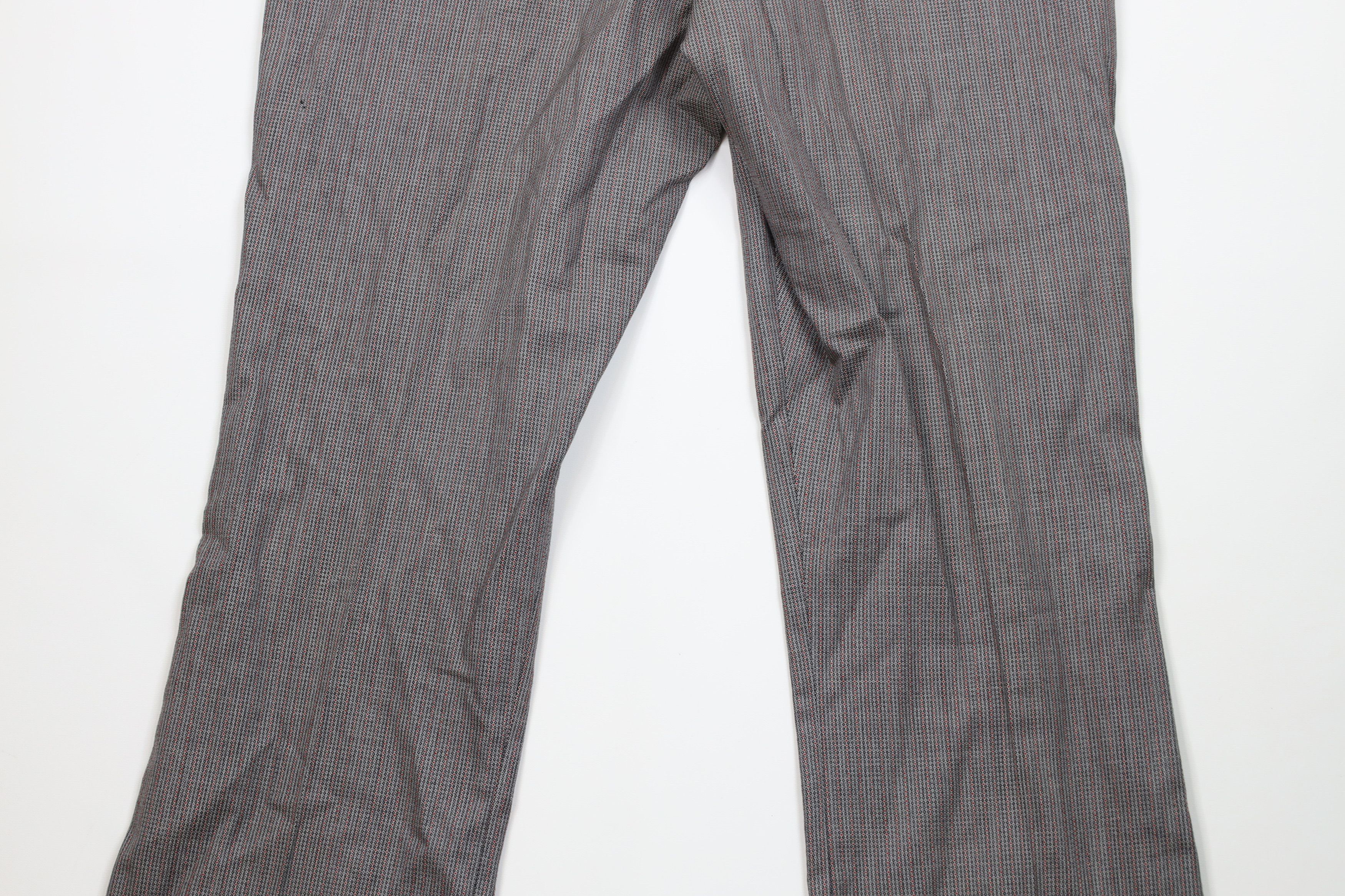 Vintage Vintage 60s 70s Streetwear Wool Geometric Bell Bottoms Pants Size US 38 / EU 54 - 10 Thumbnail