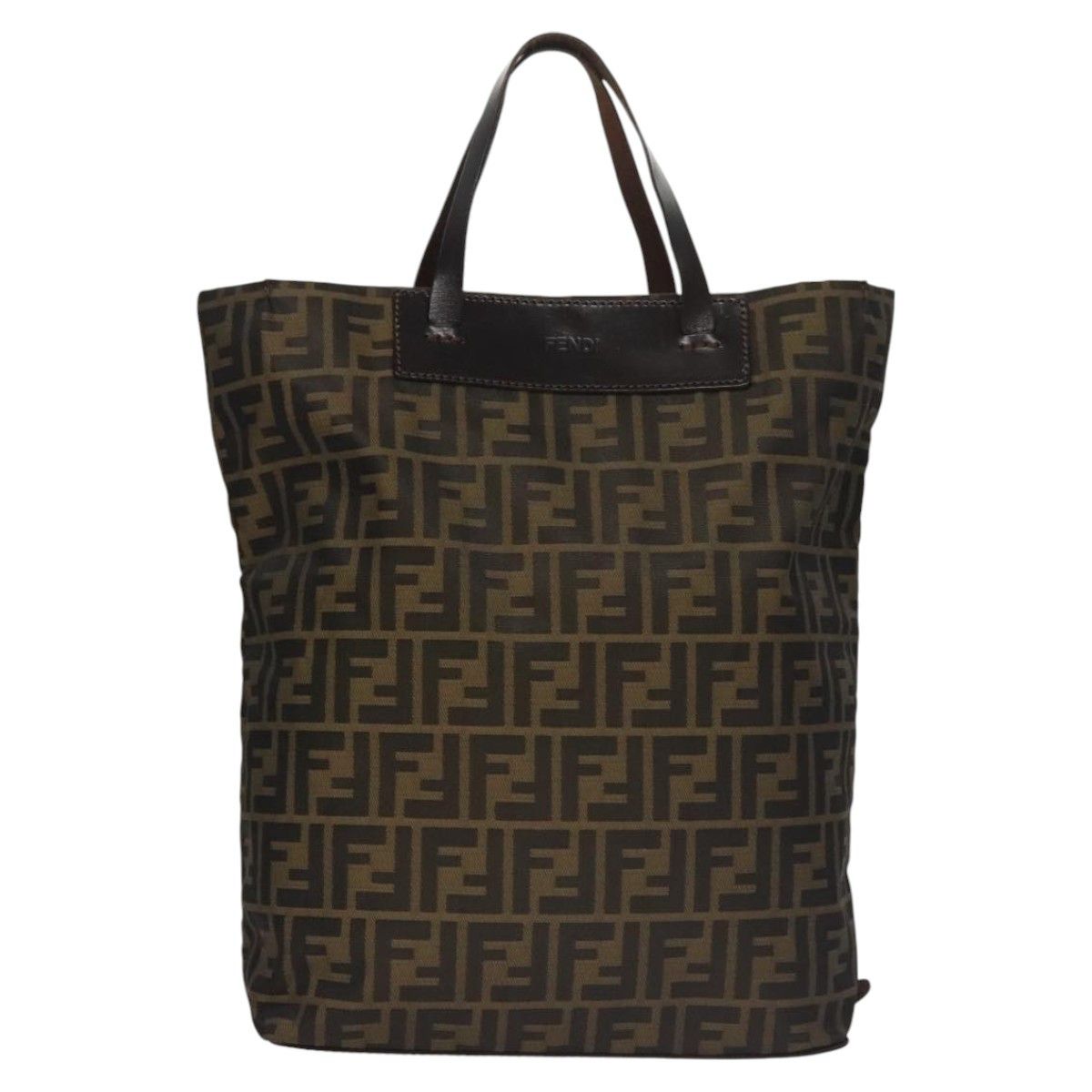 Fendi Zucca Brown Canvas Handbag (Pre-Owned) Size ONE SIZE - 1 Thumbnail