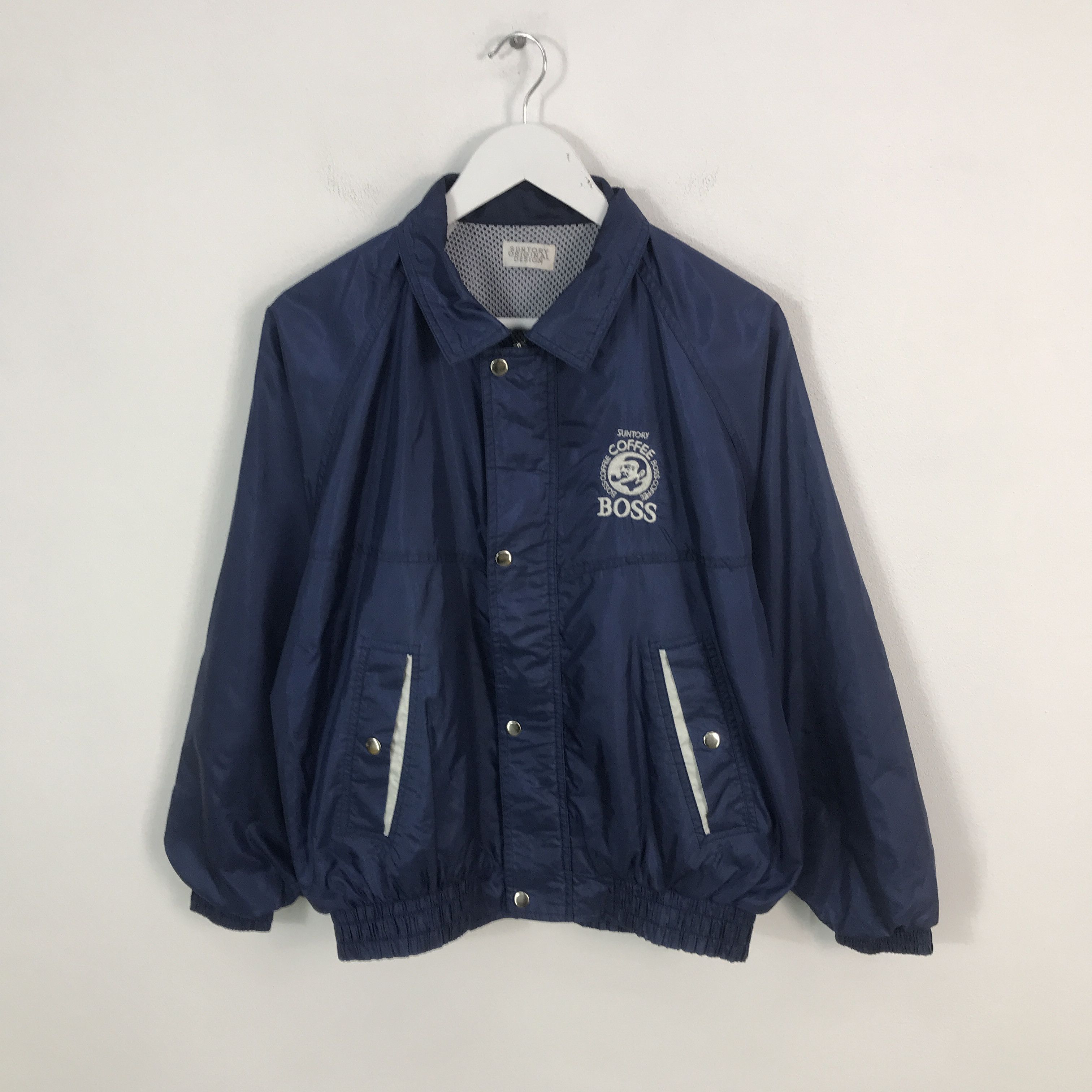 Japanese Brand Rare Suntory original design Windbreaker Bomber Jacket Size US L / EU 52-54 / 3 - 1 Thumbnail