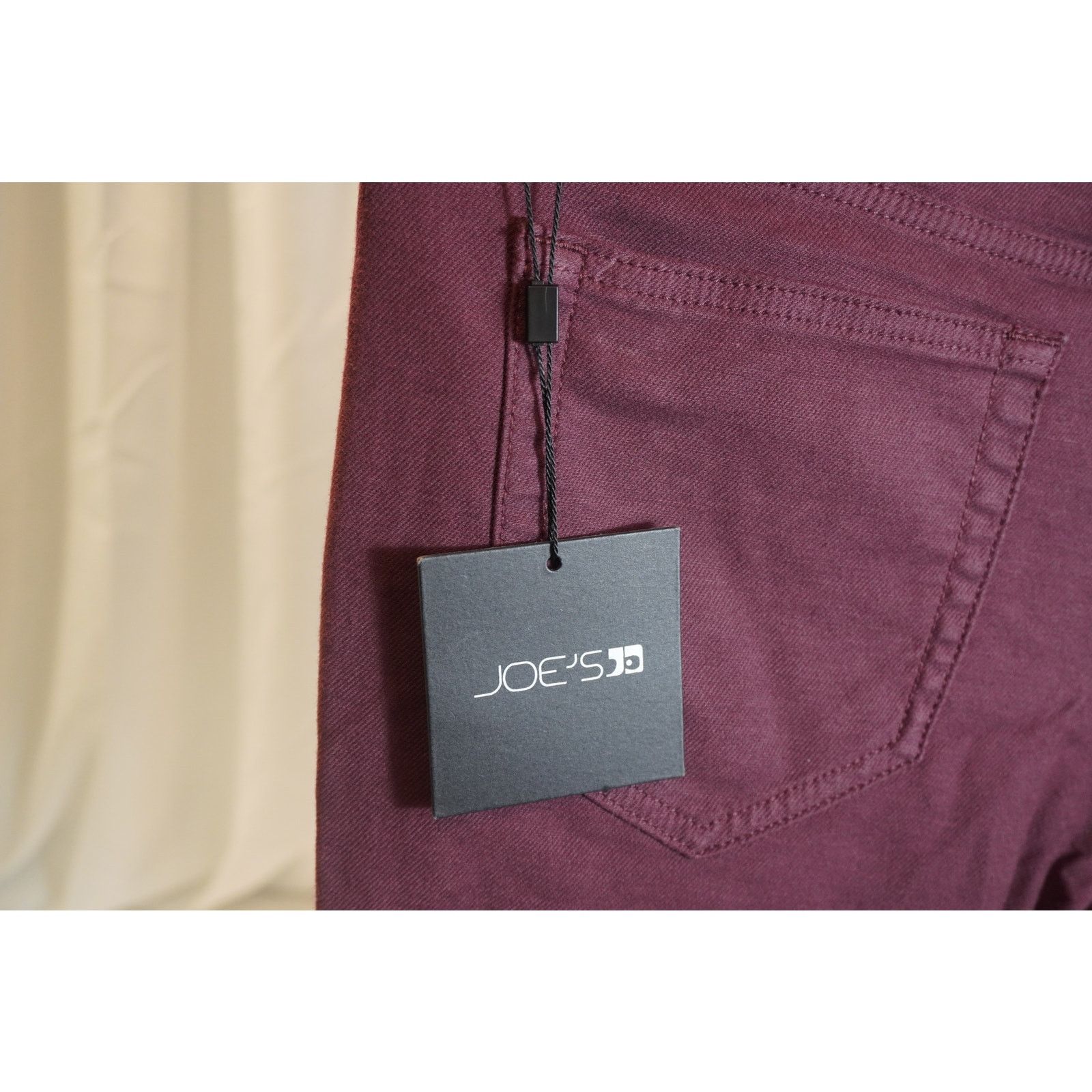 Joe's Joe’s Jeans “The Asher” Slim Fit Pants Burgundy Airsoft NWT Size US 30 / EU 46 - 5 Thumbnail