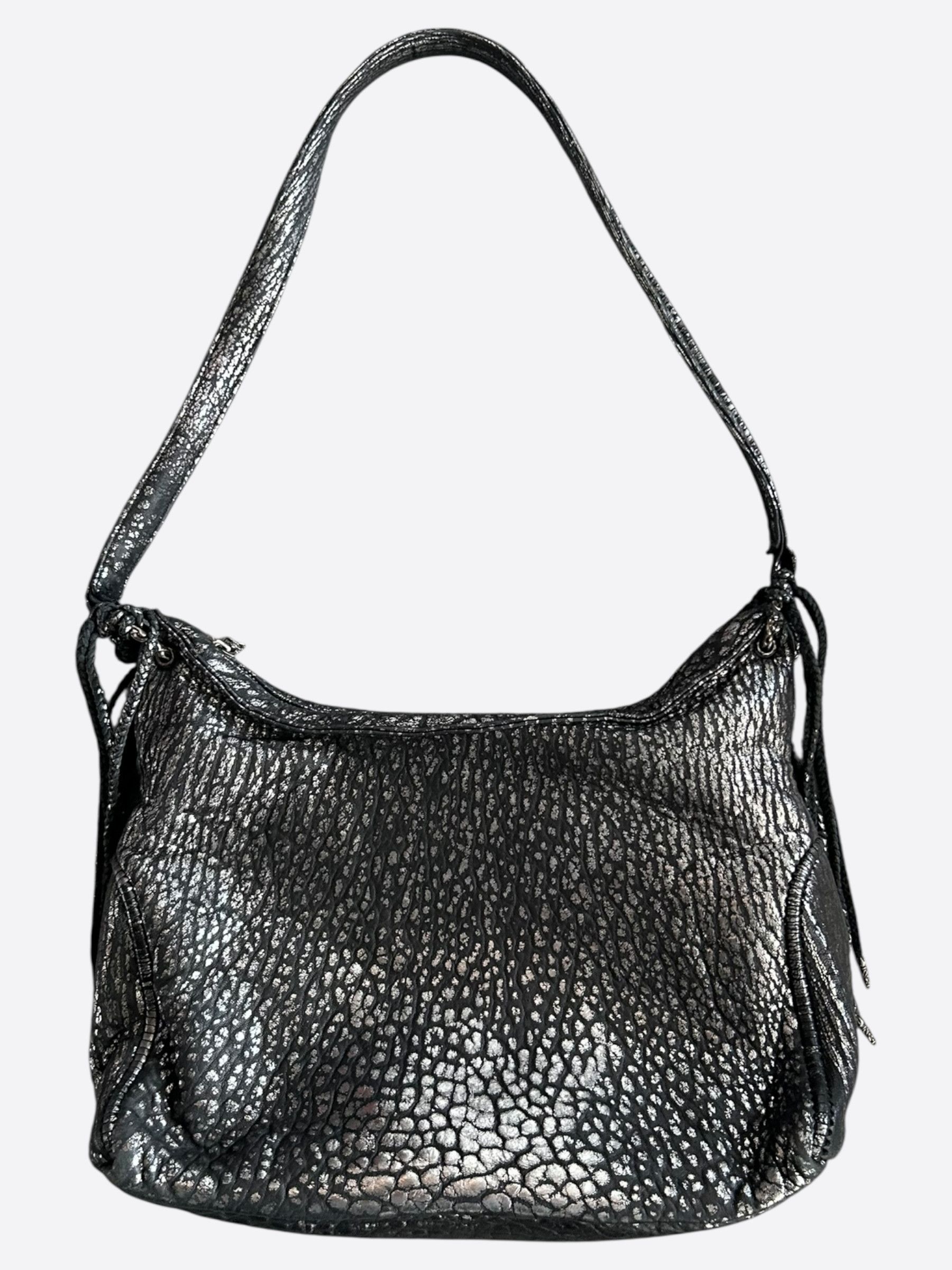 Chrome Hearts Chrome Hearts Silver Fleur De Lis Flared Fringe Hobo Bag Size ONE SIZE - 2 Thumbnail