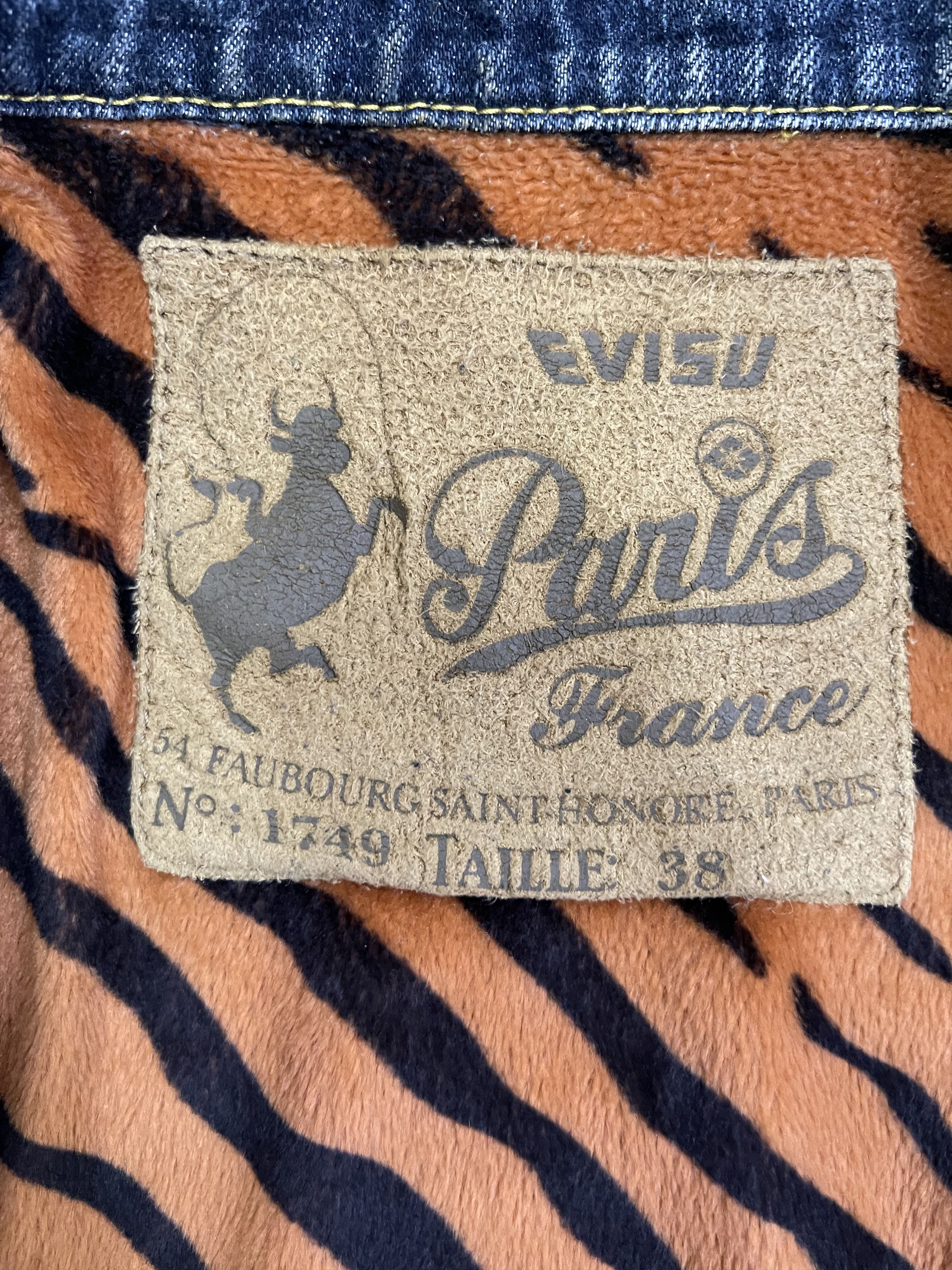 Beauty Beast × Evisu × Samurai Jeans Denim Jacket Evisu Paris Embroidery Wording Travis Scott Size US S / EU 44-46 / 1 - 10 Thumbnail