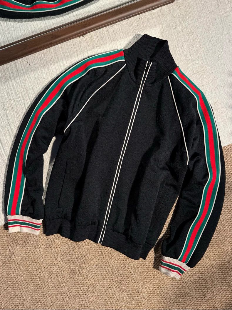 Gucci Gucci Size 3XL Classic dark pattern full-print LOGO green Size US XXL / EU 58 / 5 - 1 Thumbnail