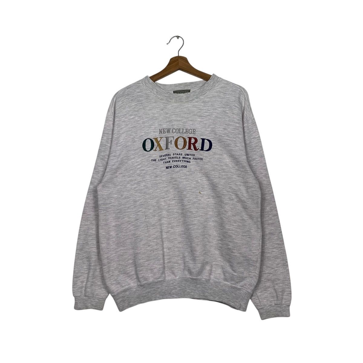 Vintage Vintage New Collège Oxford Crewneck Sweatshirt Size US M / EU 48-50 / 2 - 1 Thumbnail