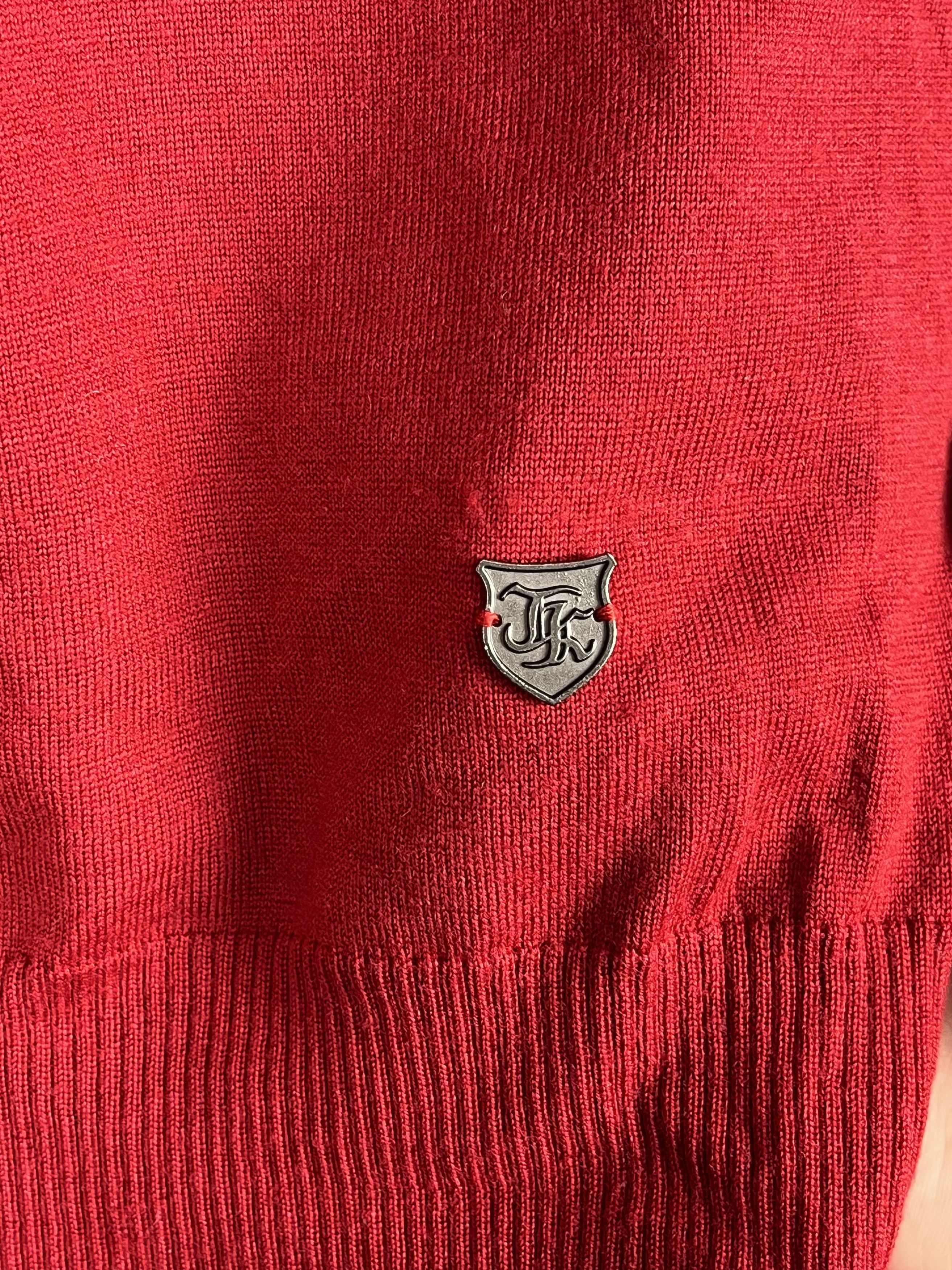 Designer × The Kooples × Vintage The Kooples Vintage Red Merino Wool Sweater Size US L / EU 52-54 / 3 - 3 Thumbnail