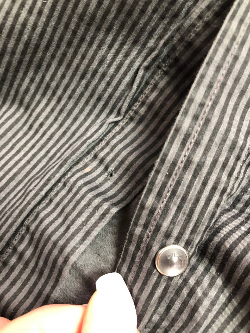 Diesel Vintage Y2K Diesel shirt striped streetwear luxury Size US L / EU 52-54 / 3 - 7 Thumbnail