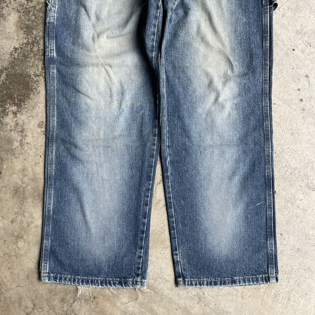 Japanese Brand 🔥American Blu Jeans Distress Baggy Bushpants Denim Size US 37 - 3 Thumbnail