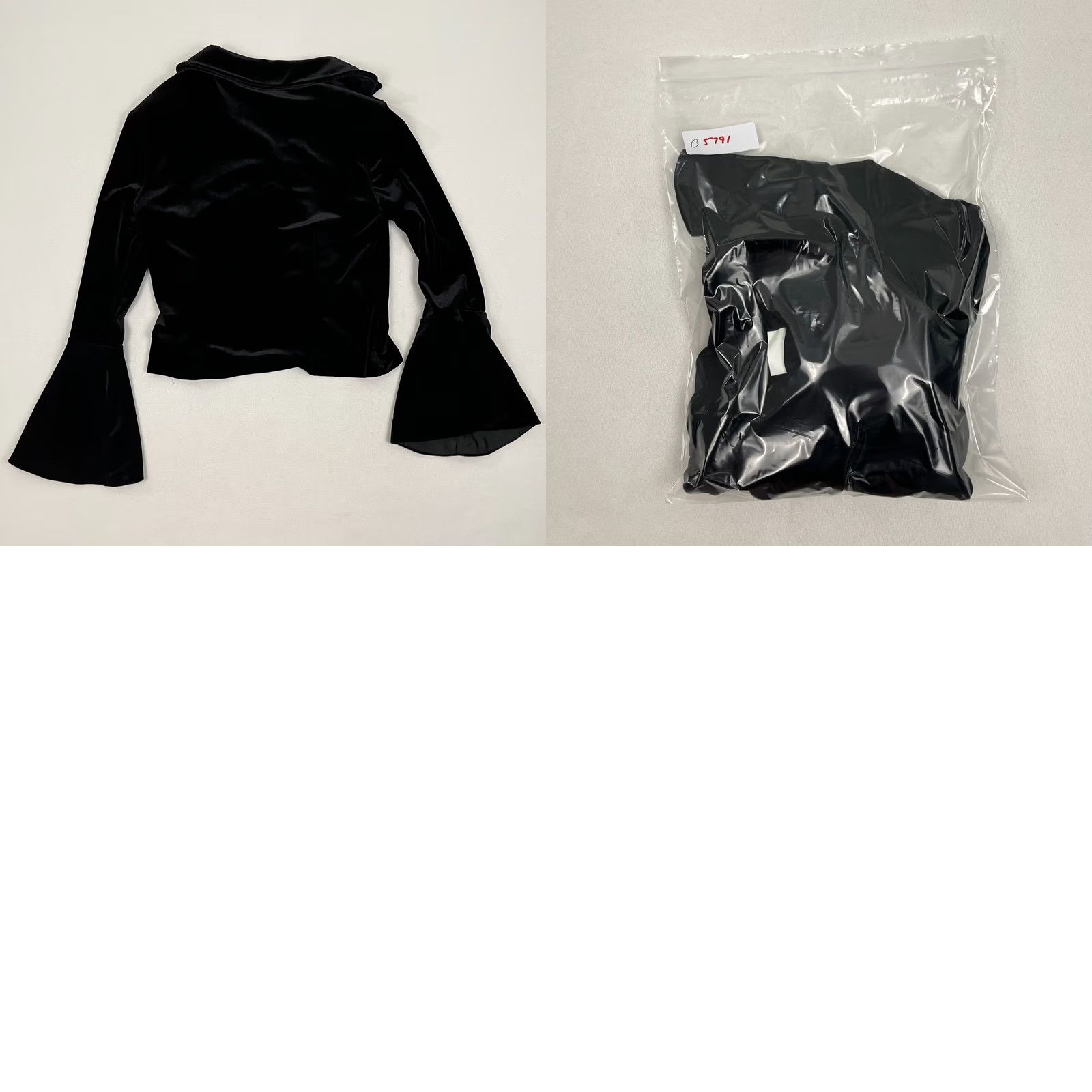 Vintage Baranda Velvet Flared Blouse M Women Vintage Size M / US 6-8 / IT 42-44 - 8 Thumbnail