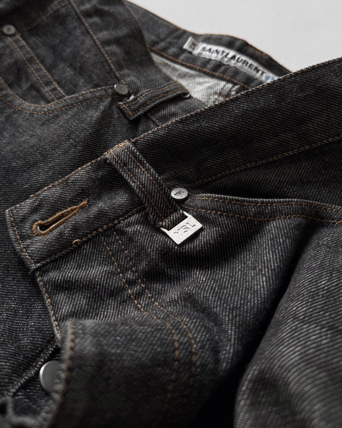 Saint Laurent Paris VINTAGE SAINT LAURENT JEANS Size US 30 / EU 46 - 4 Thumbnail