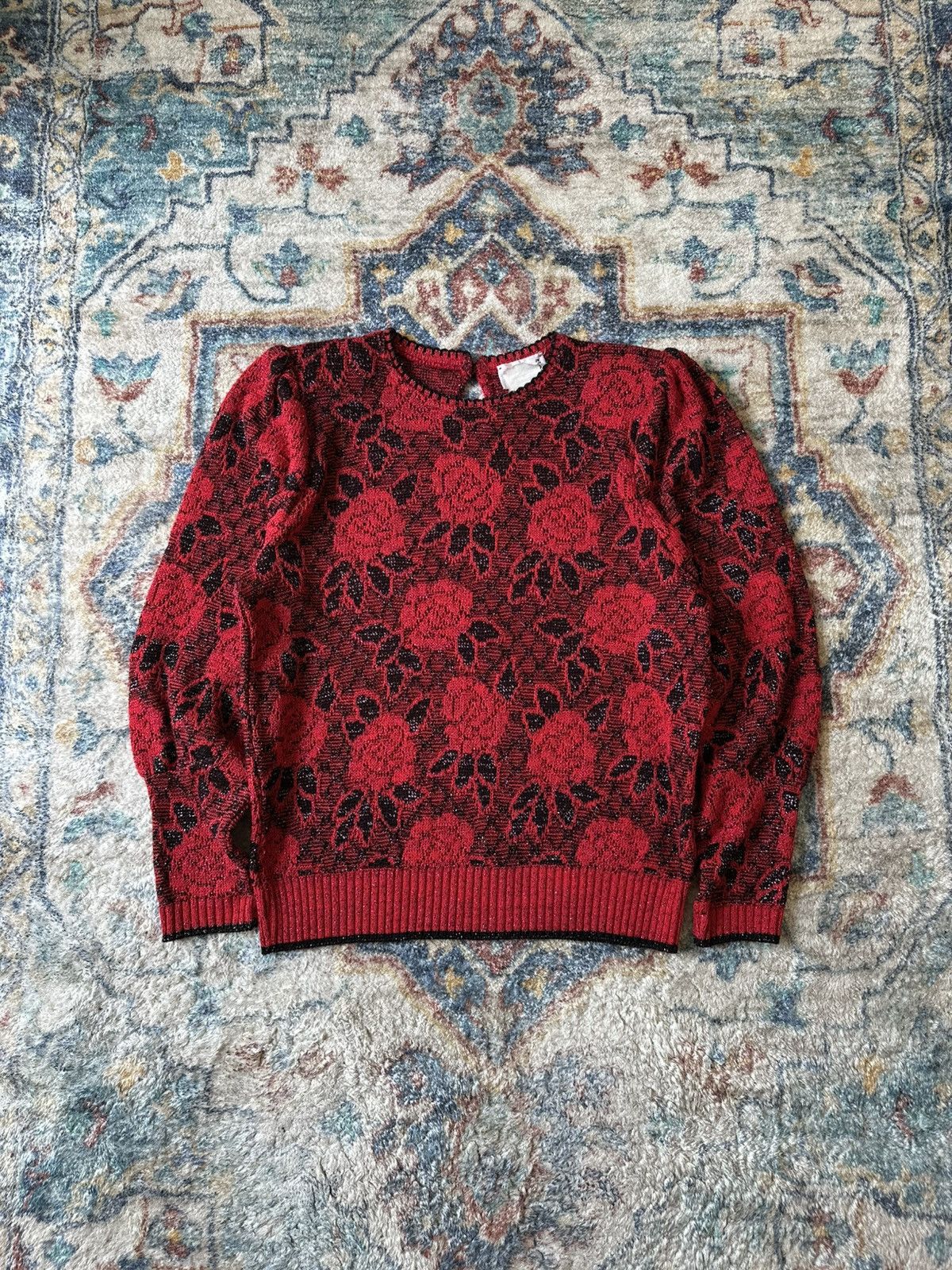 Vintage Vintage D’allairds Floral Sweater Medium Size M / US 6-8 / IT 42-44 - 1 Thumbnail