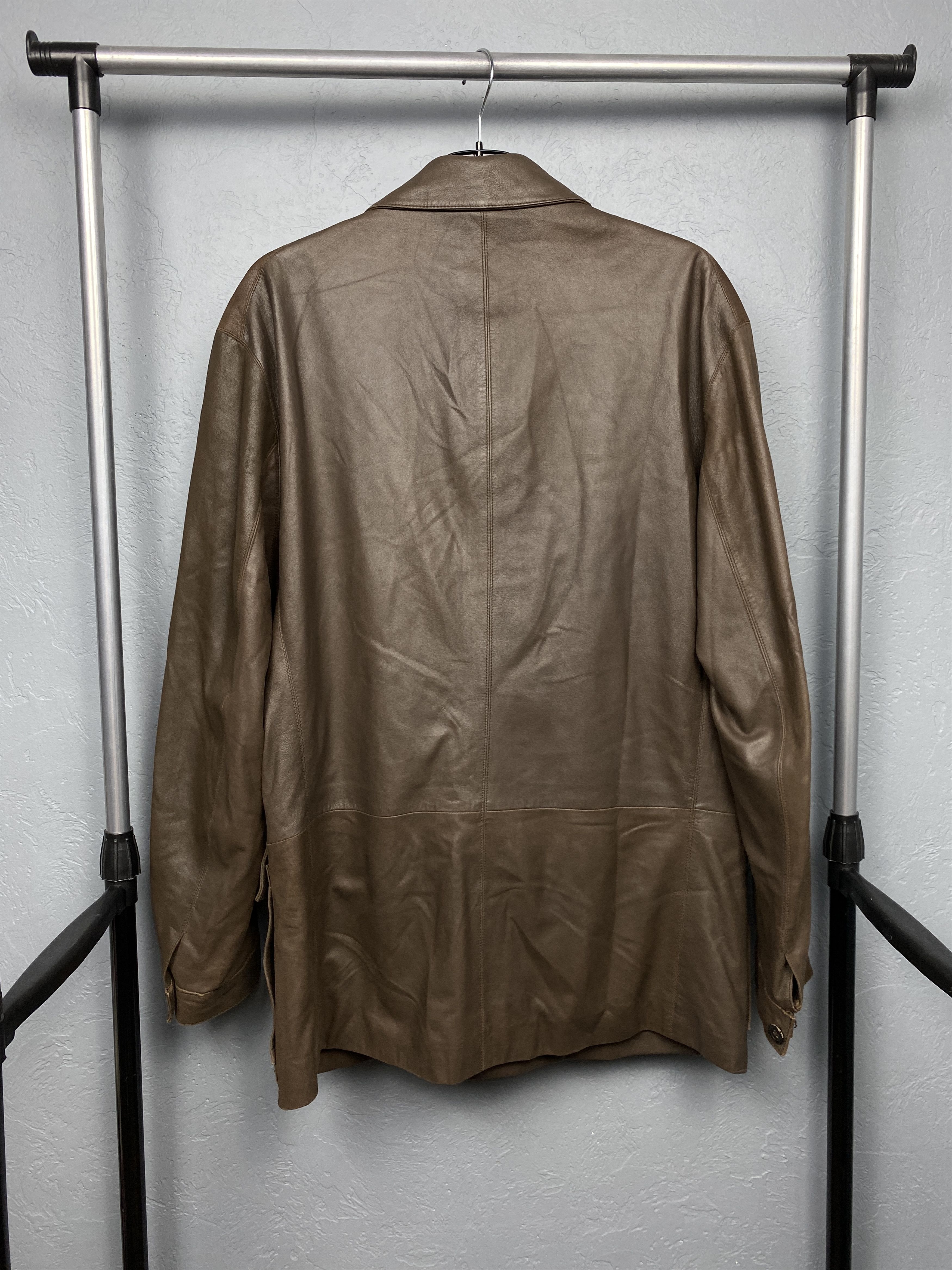 Hugo Boss Hugo Boss Vintage Mens Leather Jacket Size US L / EU 52-54 / 3 - 8 Thumbnail