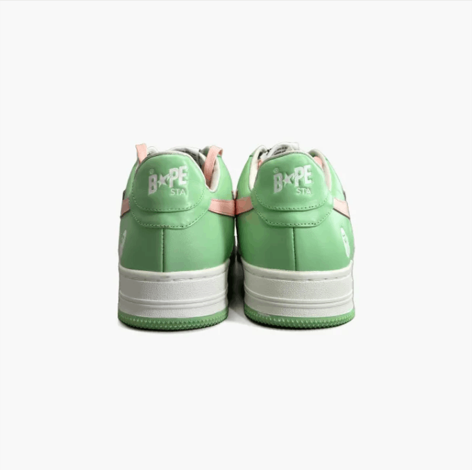 Bape ABATHINGAPE low-top sneaker men's green and pink Size US 11 / EU 44 - 4 Thumbnail