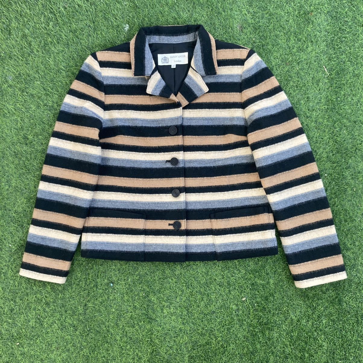 Hardy Amies HARDY AMIES MULTICOLOUR WOOL JACKET Size S / US 4 / IT 40 - 1 Thumbnail