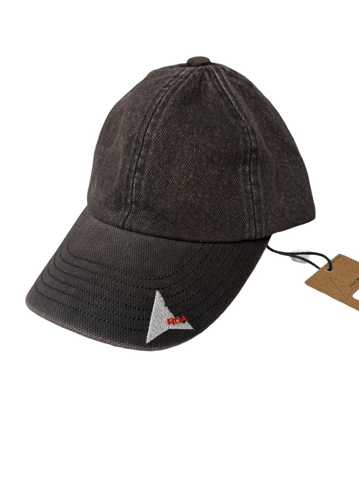 ROA (RARE) ROA X Wrangler Aero 6 Panel Dark Brown Denim Cap Size ONE SIZE - 6 Thumbnail
