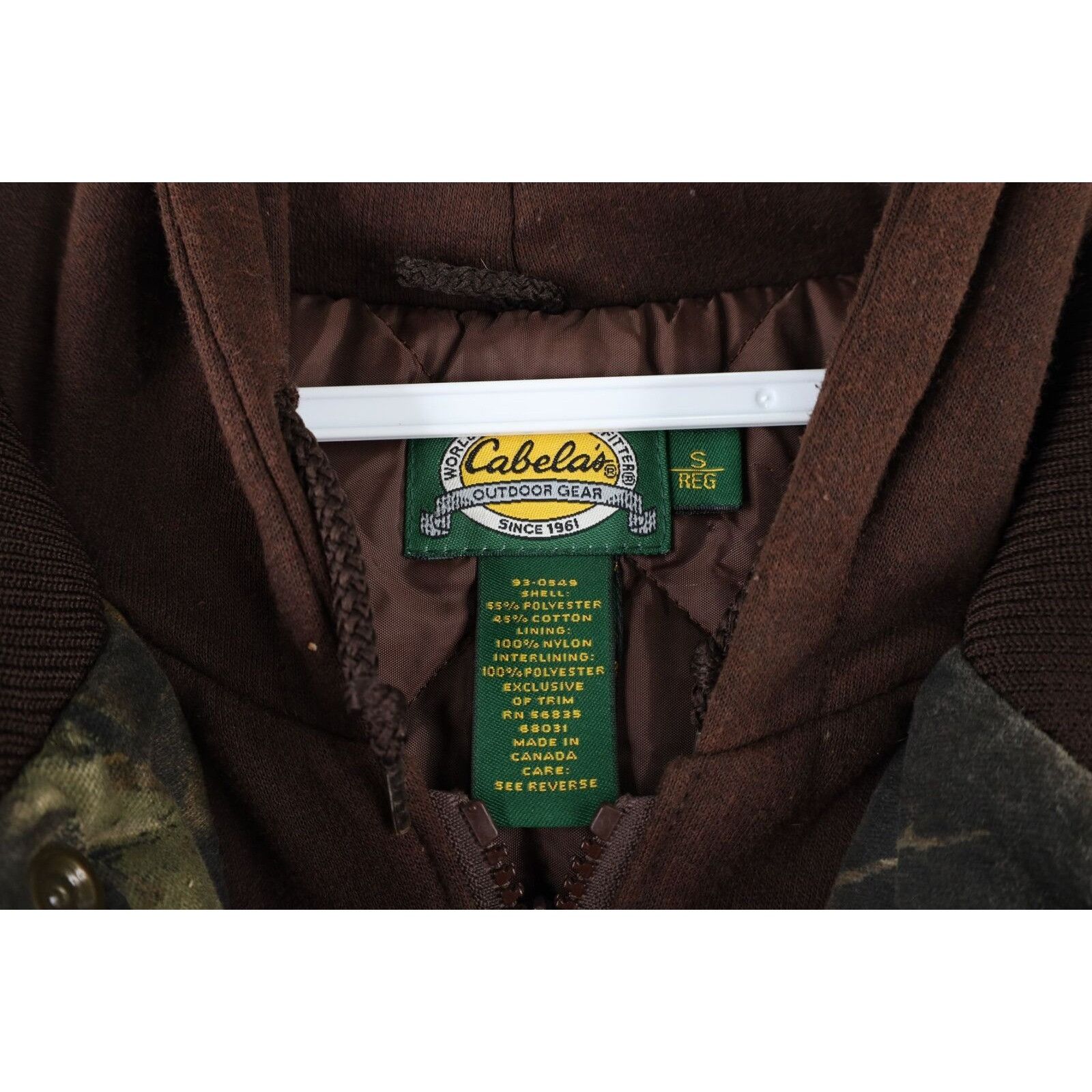 Cabelas × Vintage Vintage Cabelas Mens Size Small Quilt Lined Hooded Mossy Oak Size US S / EU 44-46 / 1 - 4 Thumbnail