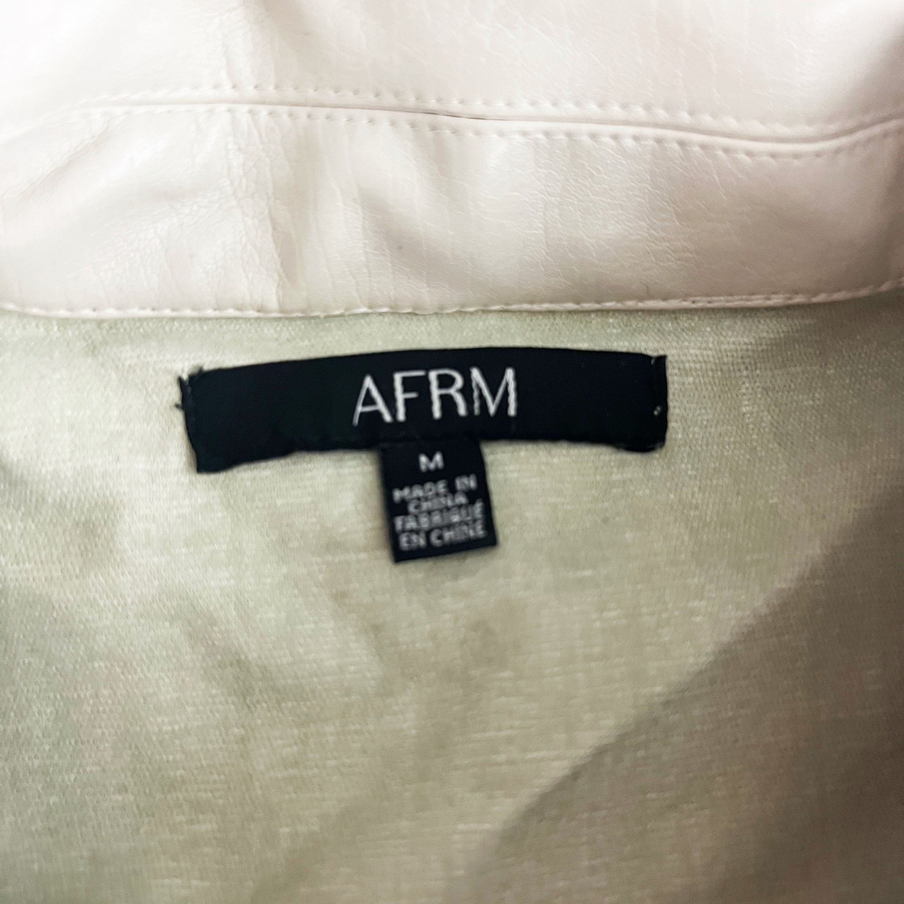 Other AFRM Bruno Faux Vegan Leather Collared Button Size M / US 6-8 / IT 42-44 - 2 Thumbnail