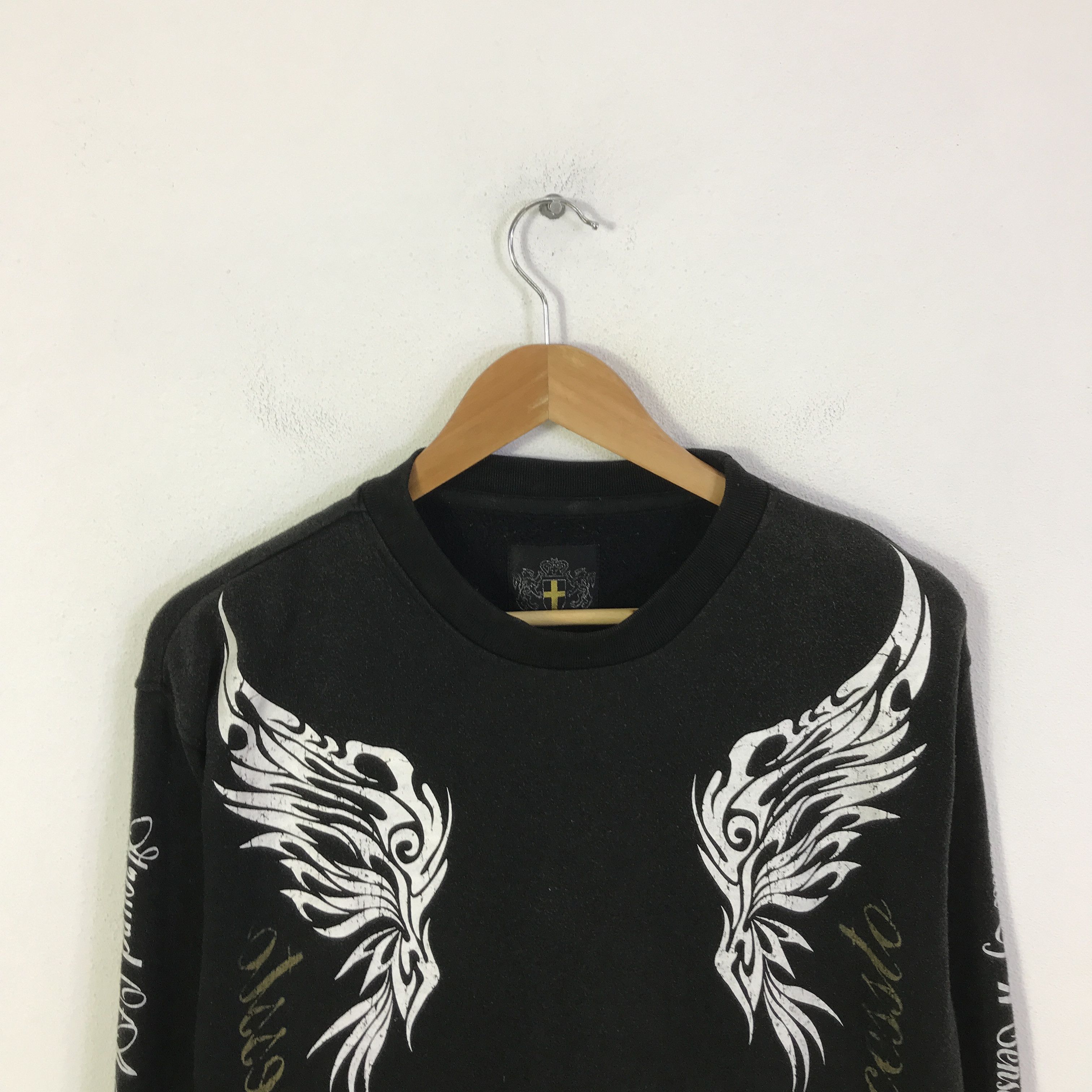 Japanese Brand macatestec punk style Japan sweatshirt K96B14 Size US L / EU 52-54 / 3 - 3 Thumbnail