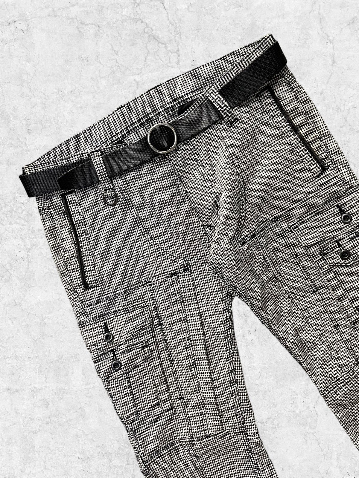 HIDEAWAYS × Japanese Brand × Vintage Hideaways Nicole Bondage Flared Cargo Pants With Belt Size US 32 / EU 48 - 5 Thumbnail