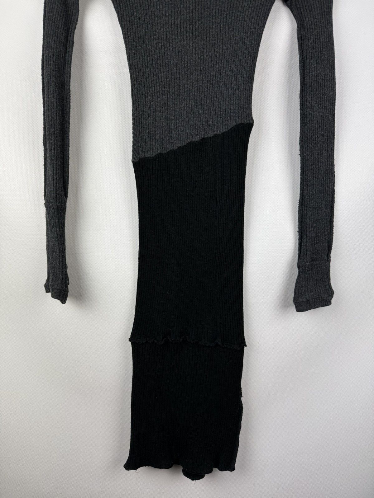 Demobaza Demobaza Avant-garde Ribbed Bodycon LS Sweater Dress Size S / US 4 / IT 40 - 20 Thumbnail