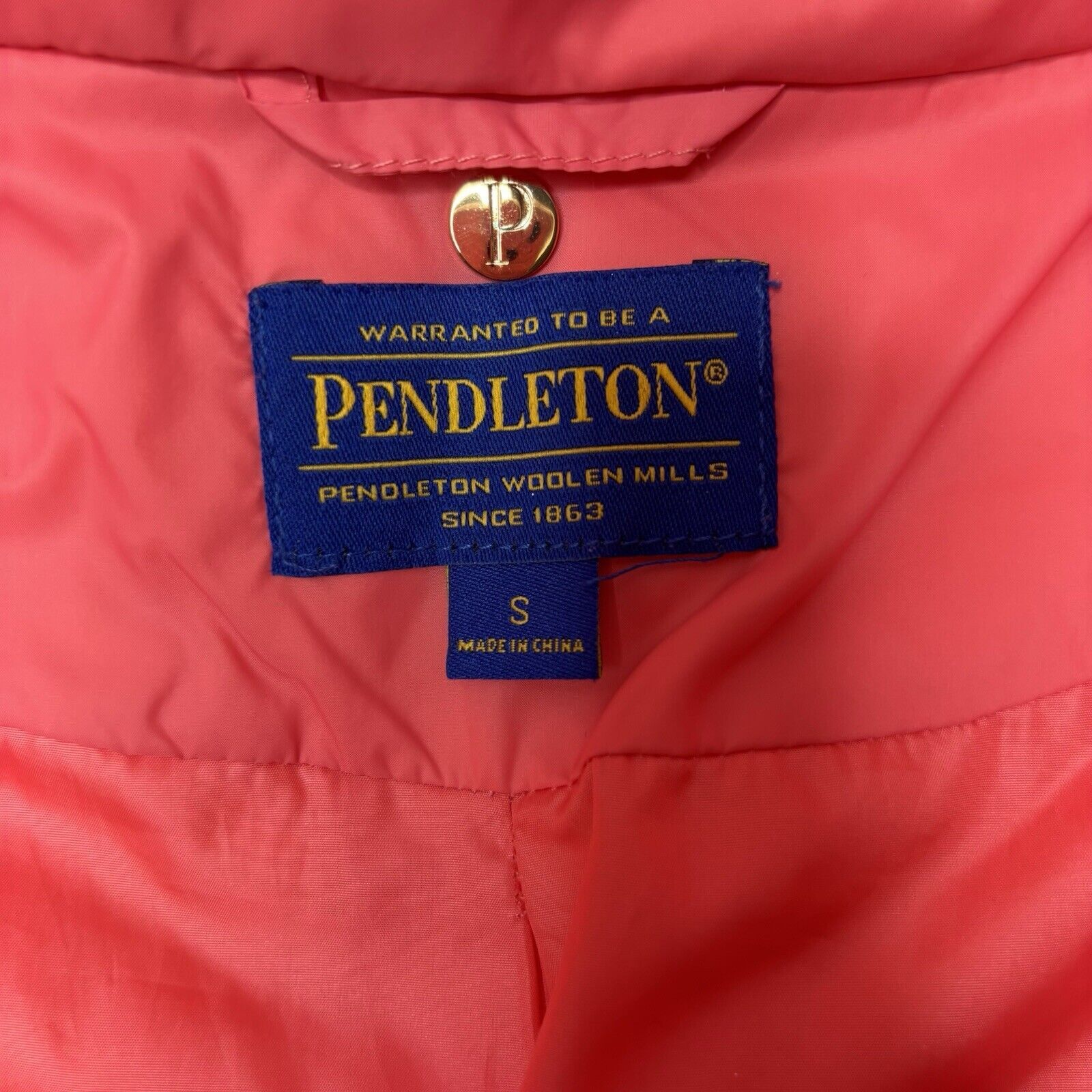 Pendleton PENDLETON Base Warmth Duck Down Coral Puffer Jacket Size S Size S / US 4 / IT 40 - 3 Thumbnail