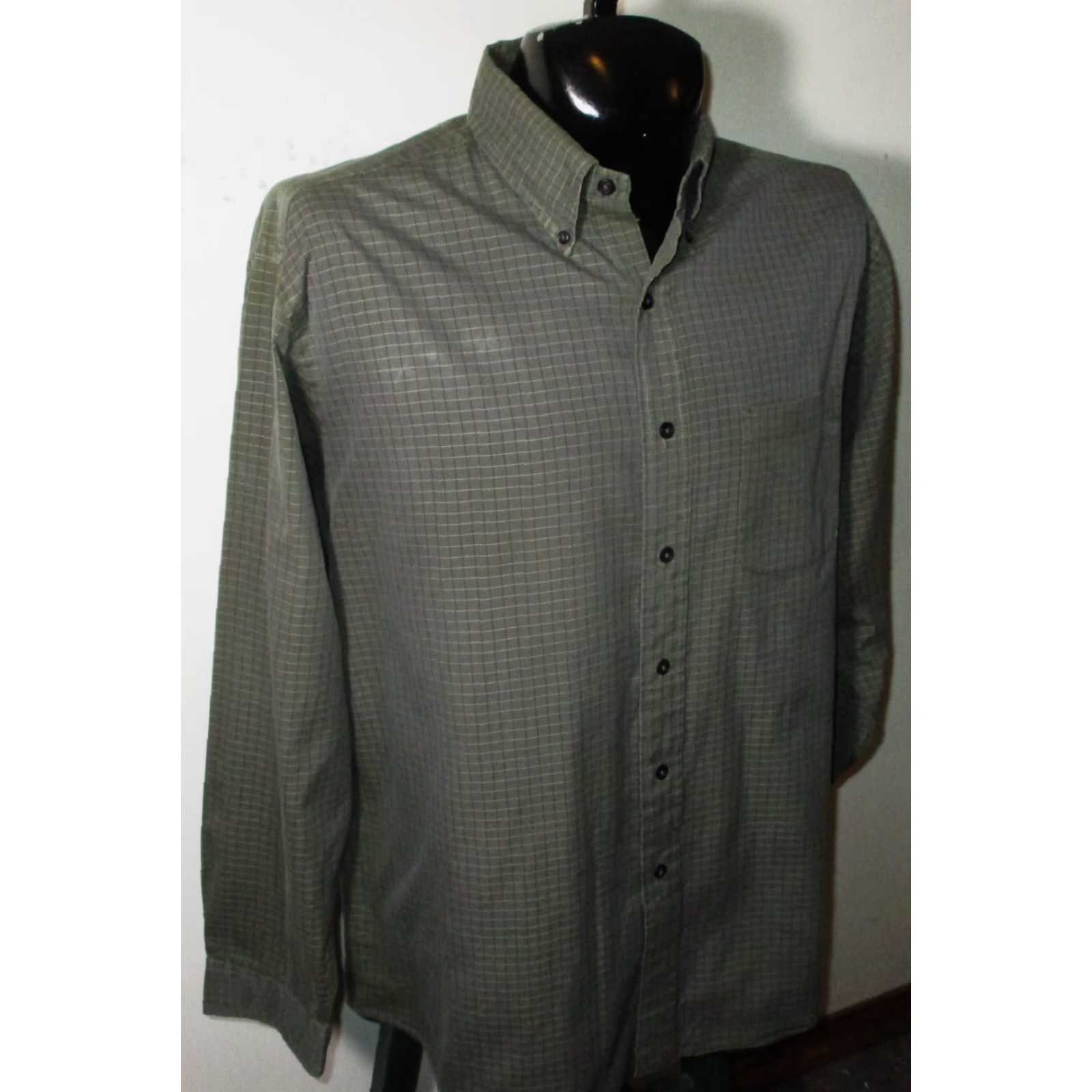 Brooks Brothers BROOKS BROTHERS Green Long Sleeve Shirt Men L Oxford Button Front Front Cuffed 100% Cotton Casual Vintage No N/A Size US L / EU 52-54 / 3 - 3 Thumbnail
