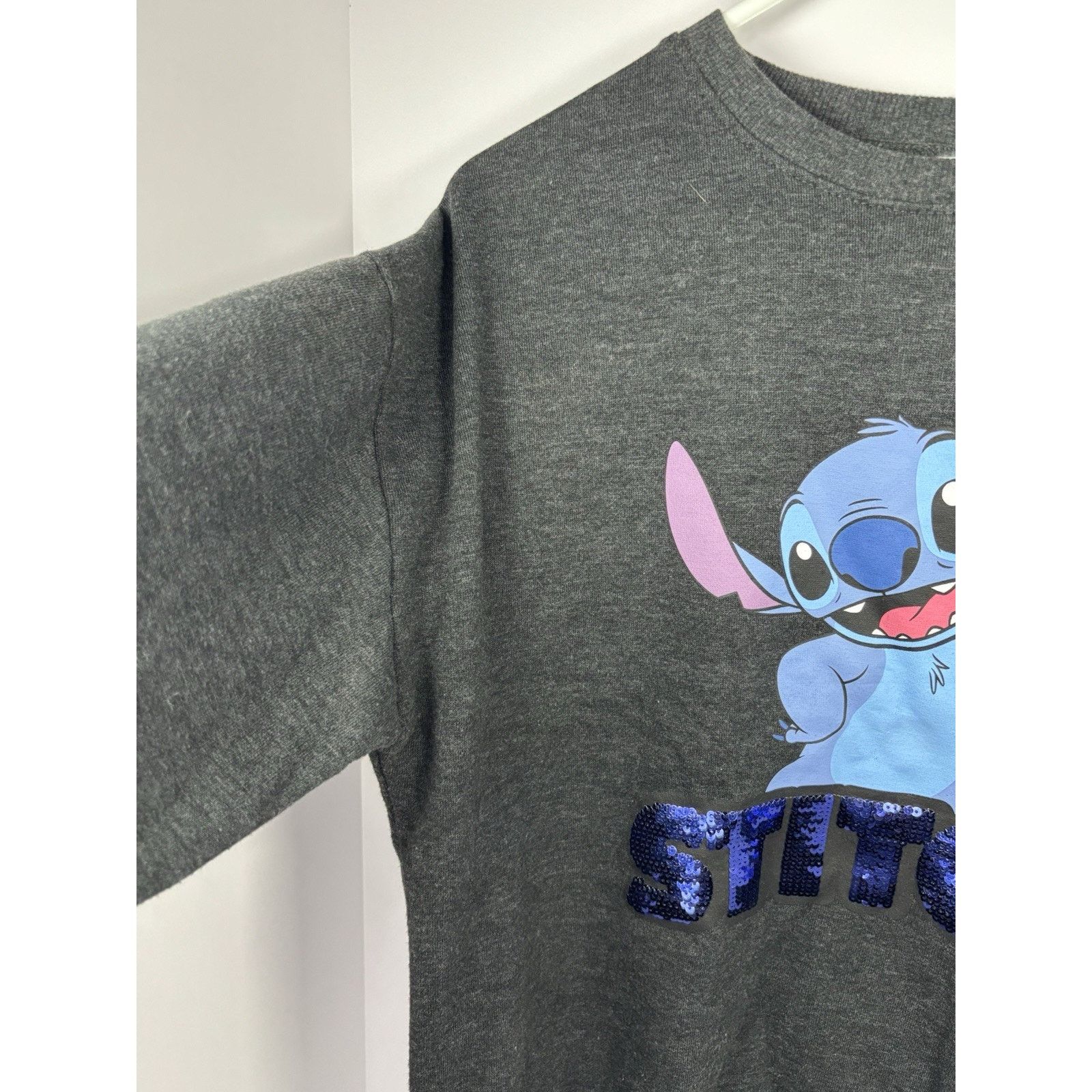 The Unbranded Brand Disney Stitch Sequin Sweatshirt Women’s Small Jerry Leigh Size L / US 10 / IT 46 - 5 Thumbnail