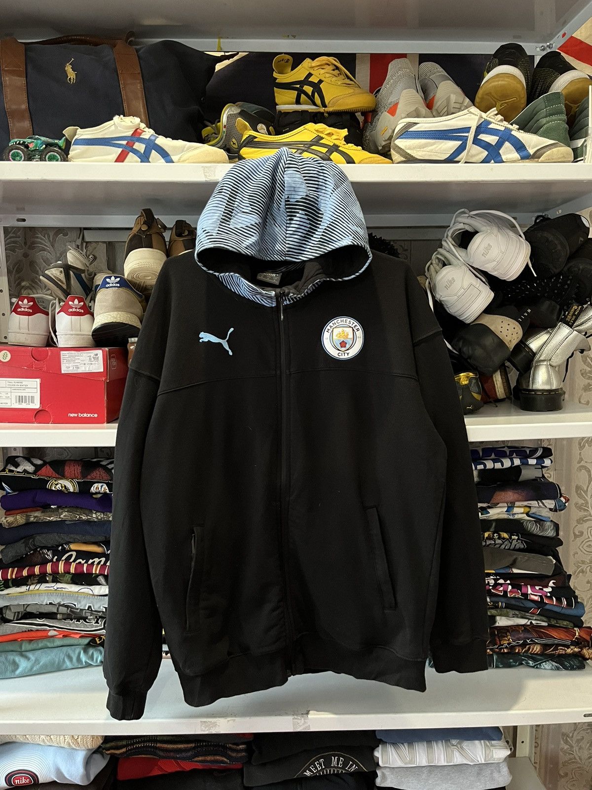 Puma Vintage Puma Manchester Citi Zip Up Hoodie Size US M / EU 48-50 / 2 - 2 Thumbnail