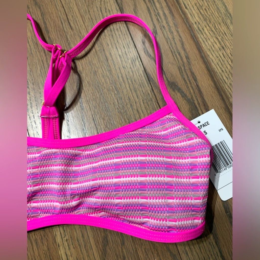 Vintage L*SPACE Pamela Bikini Top Pink NWT Small S Swimsuit Women Beachwear Size S / US 4 / IT 40 - 3 Thumbnail