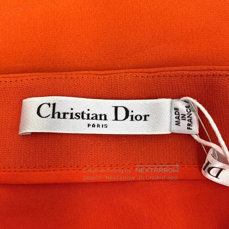 Dior Dior Orange A-shaped skirt and short skirt Size 24" / US 00 / IT 34 - 5 Thumbnail