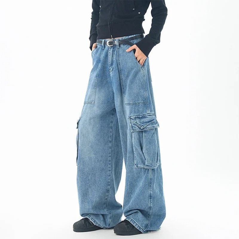 Jean Wide Leg Side Pocket Male Jeans Size US 33 - 6 Thumbnail
