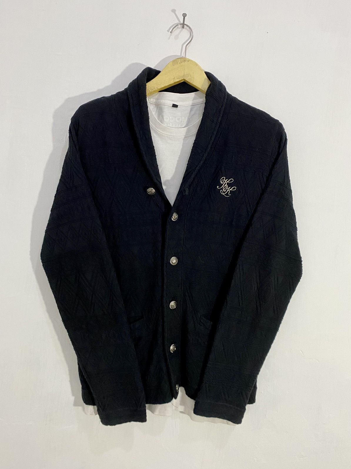 Karl Kani × Vintage 💥All Black💥Karl Kani Sweatshirt Cardigan Size US M / EU 48-50 / 2 - 2 Thumbnail