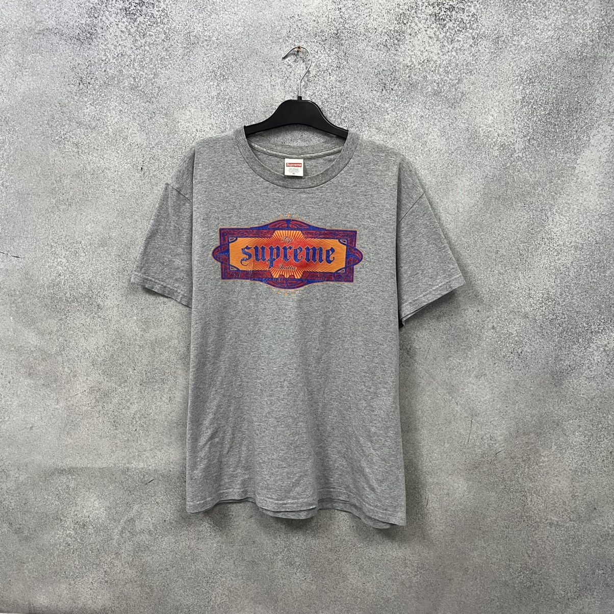 Supreme Supreme T-Shirt Big Logo Grey Size US M / EU 48-50 / 2 - 1 Thumbnail