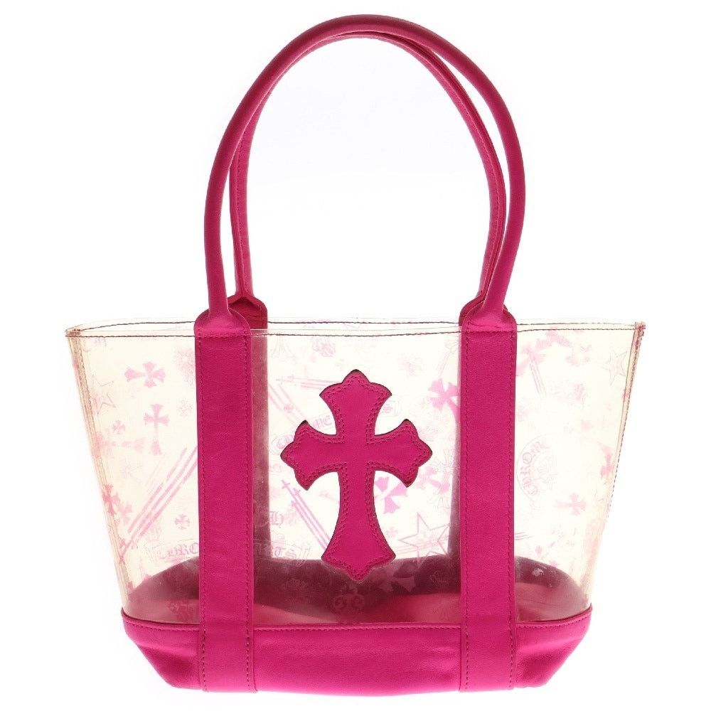 Chrome Hearts Mini Vinyl Tote Bag Clear Pink, Women's
