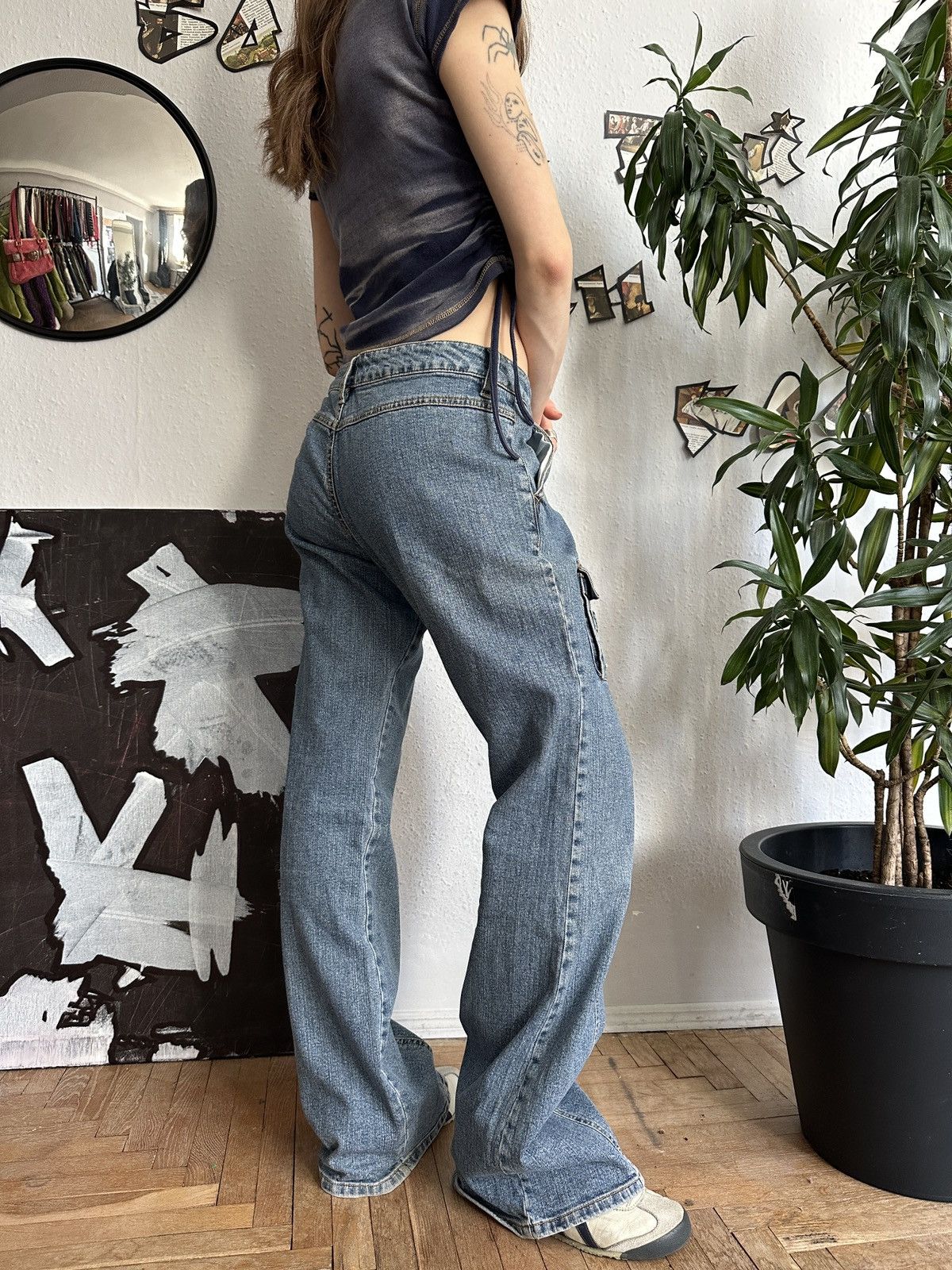 If Six Was Nine × Seditionaries Vintage Jeans Sexy Mid Rise Washed Distressed Denim Pocket Size 32" / US 10 / IT 46 - 4 Thumbnail