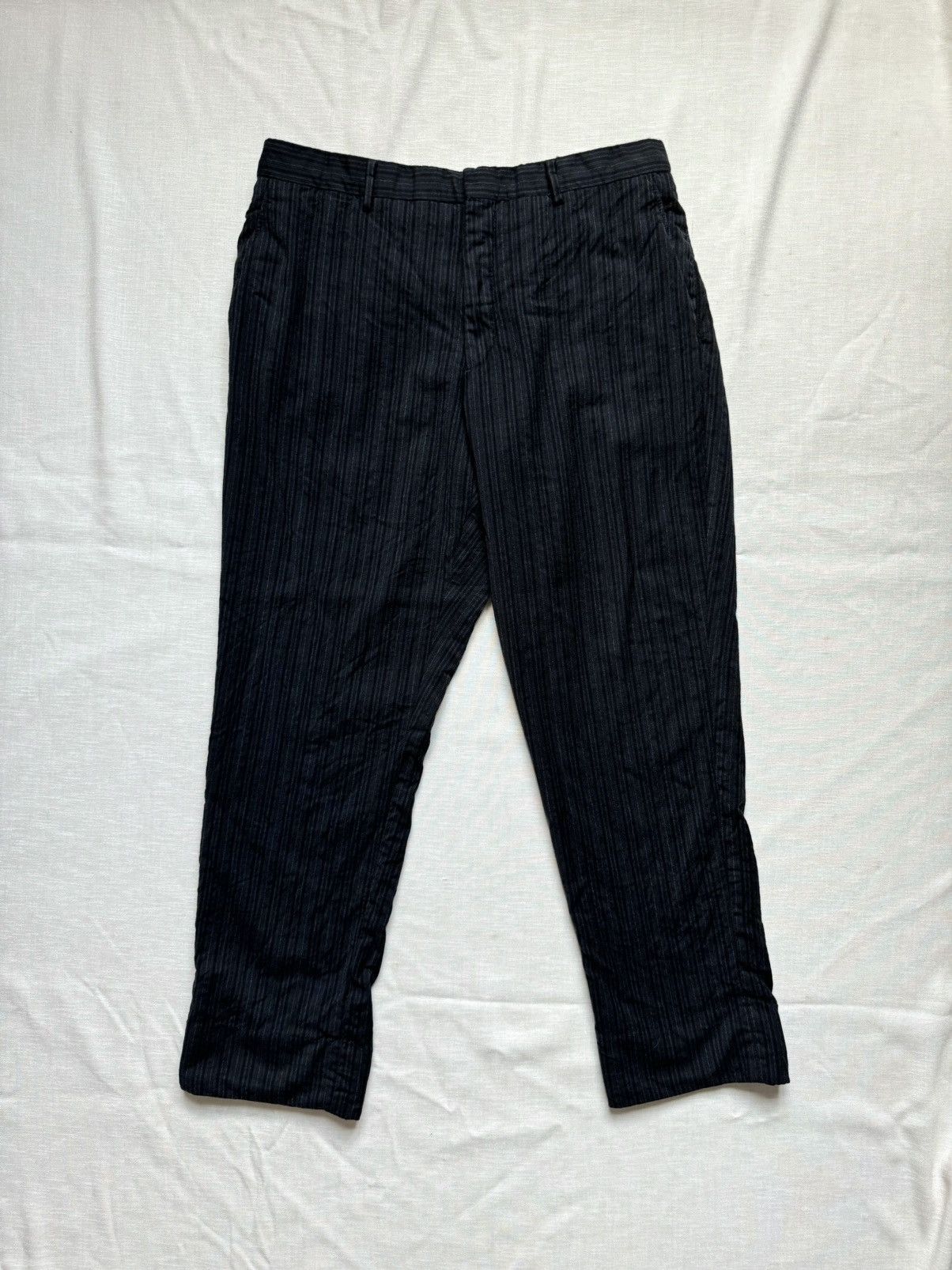 Miu Miu Wool Pinstripe Trousers Size US 31 - 1 Thumbnail
