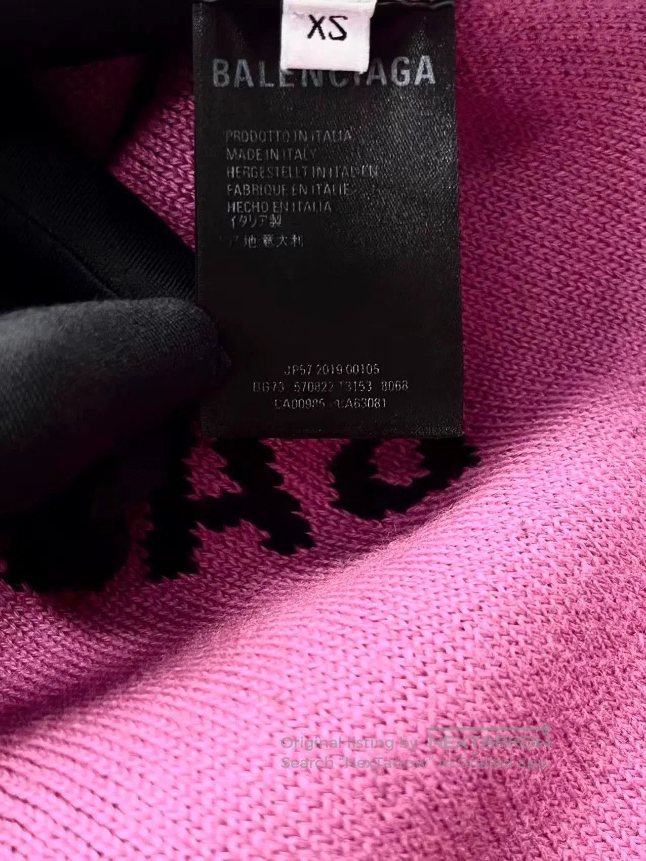 Balenciaga Balenciaga Logo All-Over Print Knit Sweater. Size US XS / EU 42 / 0 - 4 Thumbnail