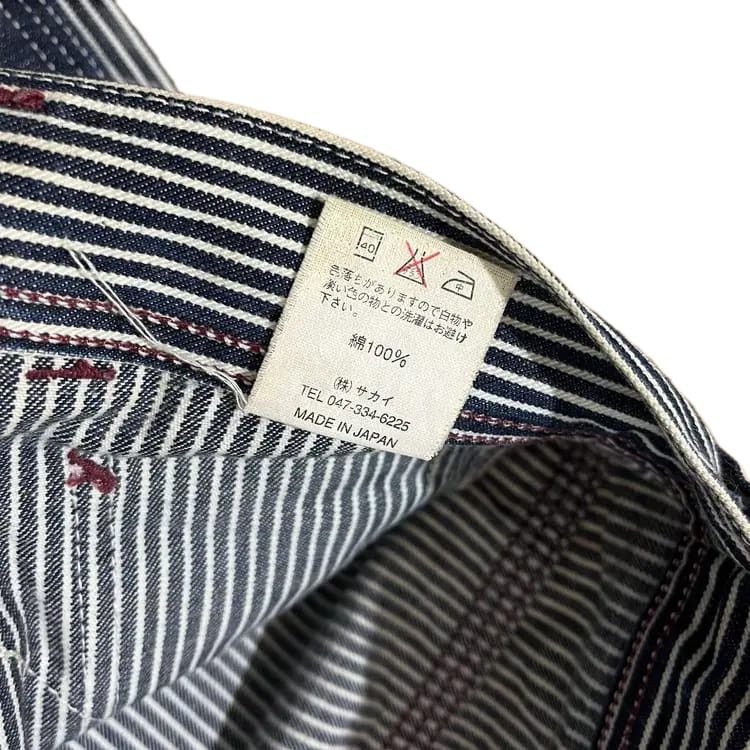 Japanese Brand Vintag Eight-G Carpenter Double Knee Hickory Pants Size US 31 - 9 Thumbnail