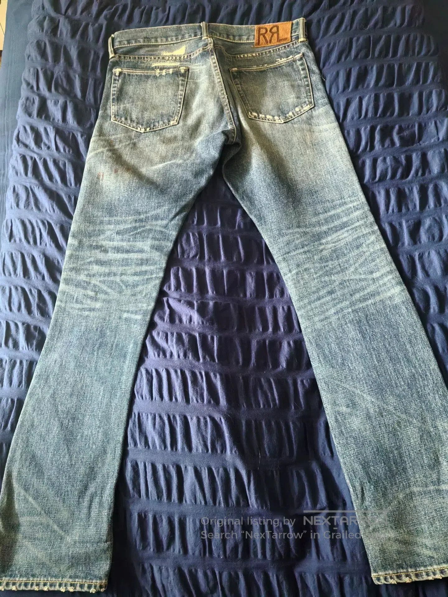 RRL Ralph Lauren RRL Slim Fit Distressed Jeans. Size US 33 - 6 Thumbnail