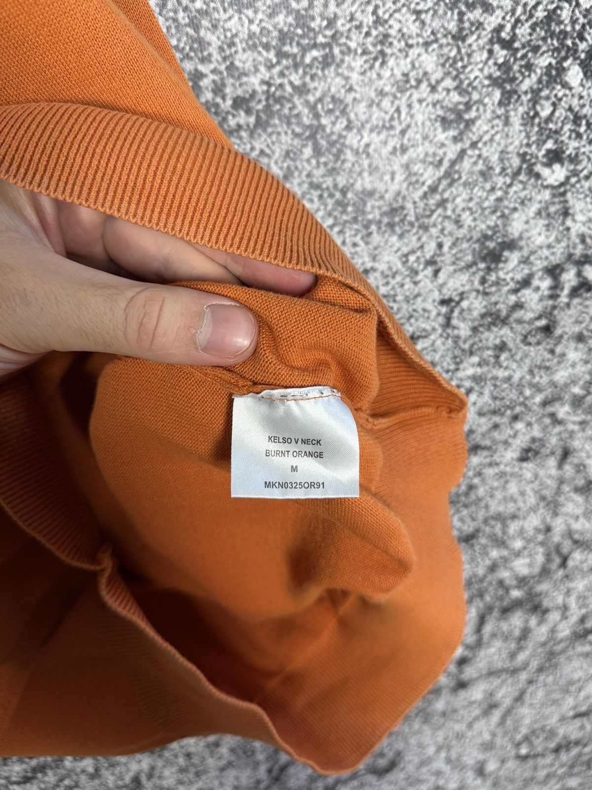 Barbour Barbour Kelso V-Neck Burnt Orange Sweater Pullover Size M Size US M / EU 48-50 / 2 - 9 Thumbnail