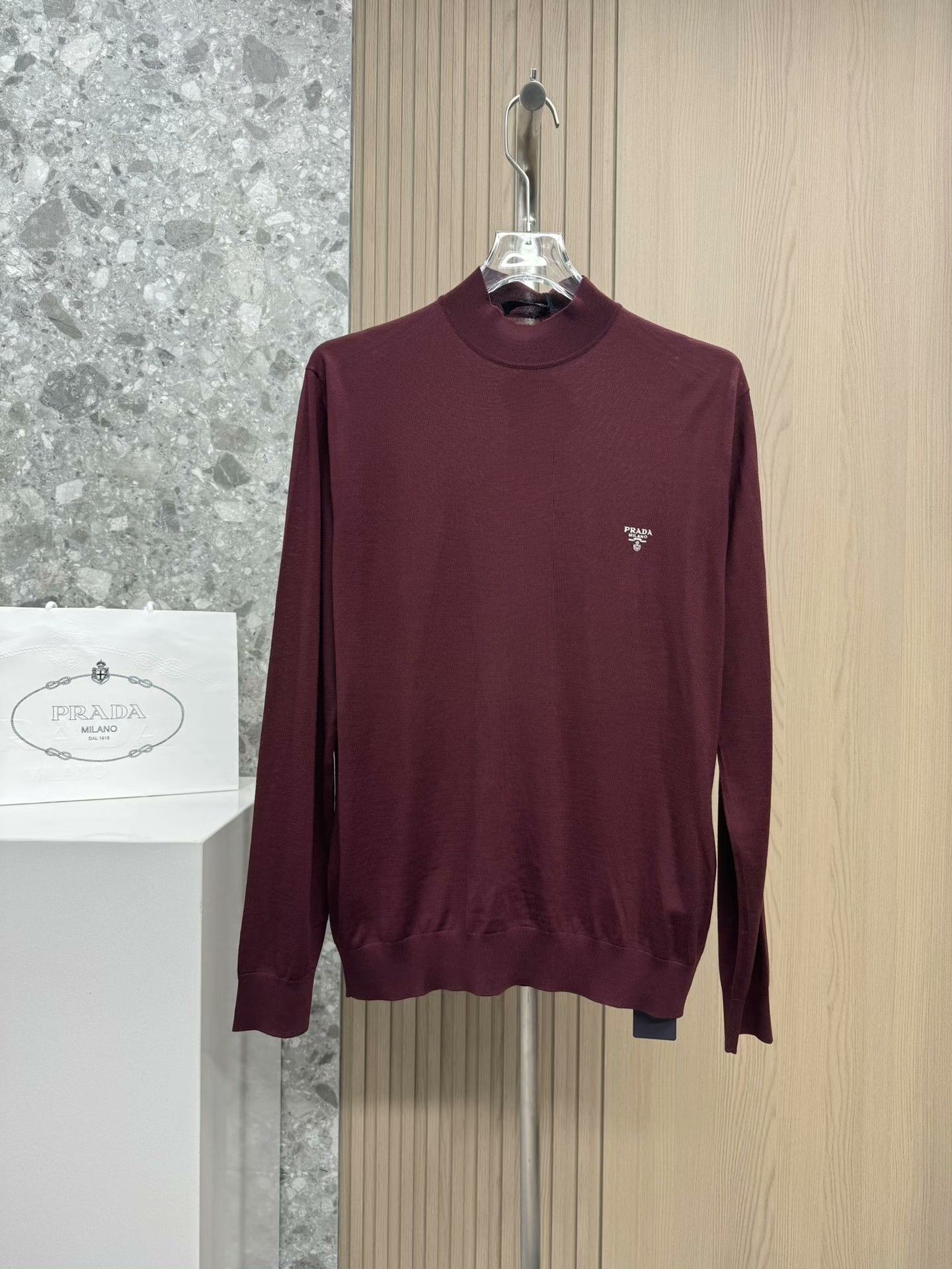Prada Prada 2023 AW Half-High Collar Wool Sweater Size US L / EU 52-54 / 3 - 1 Thumbnail
