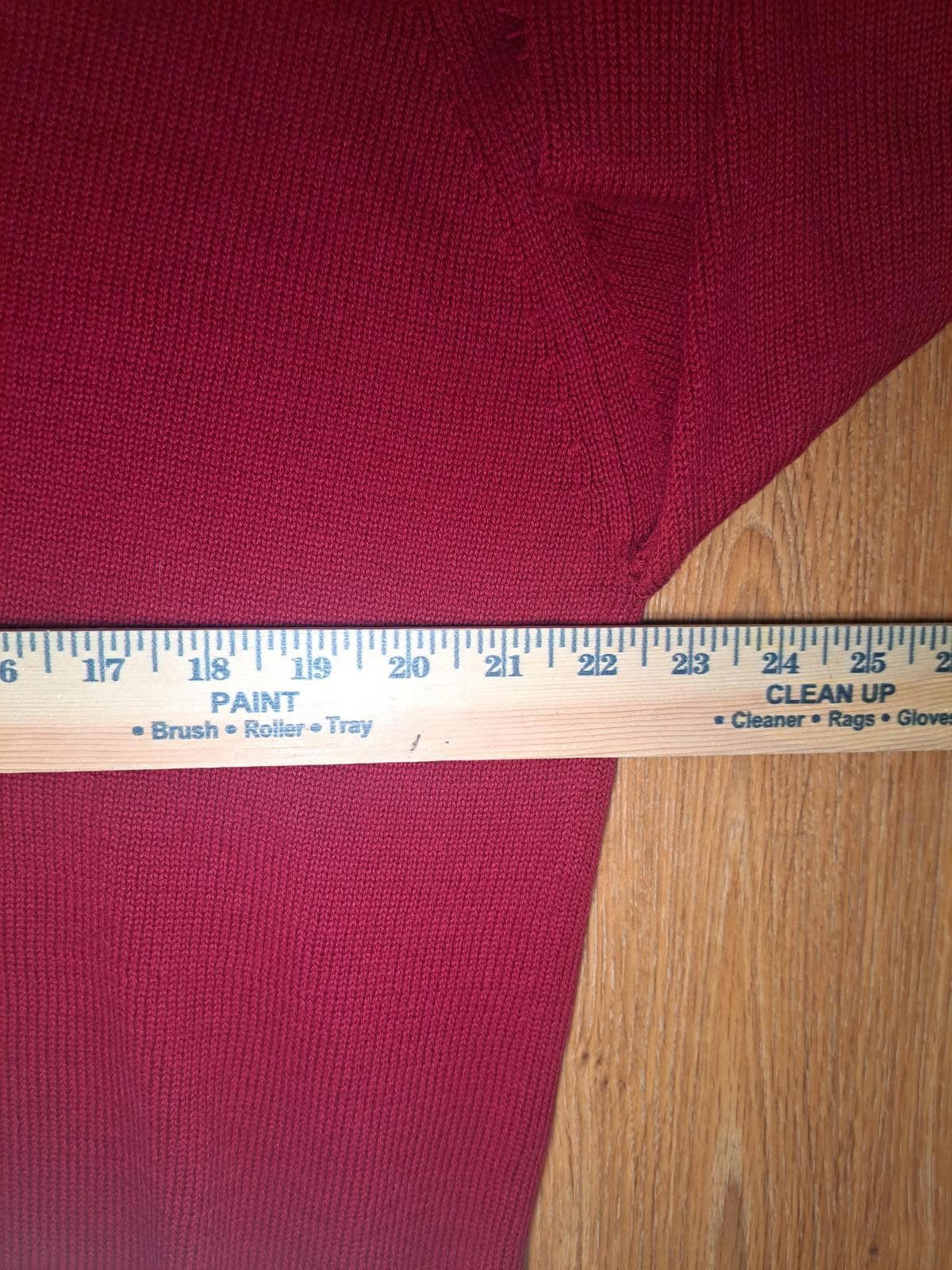 Titleist Titleist by Corbin V Neck Sweater Mens Large Red Cotton Size US L / EU 52-54 / 3 - 5 Thumbnail