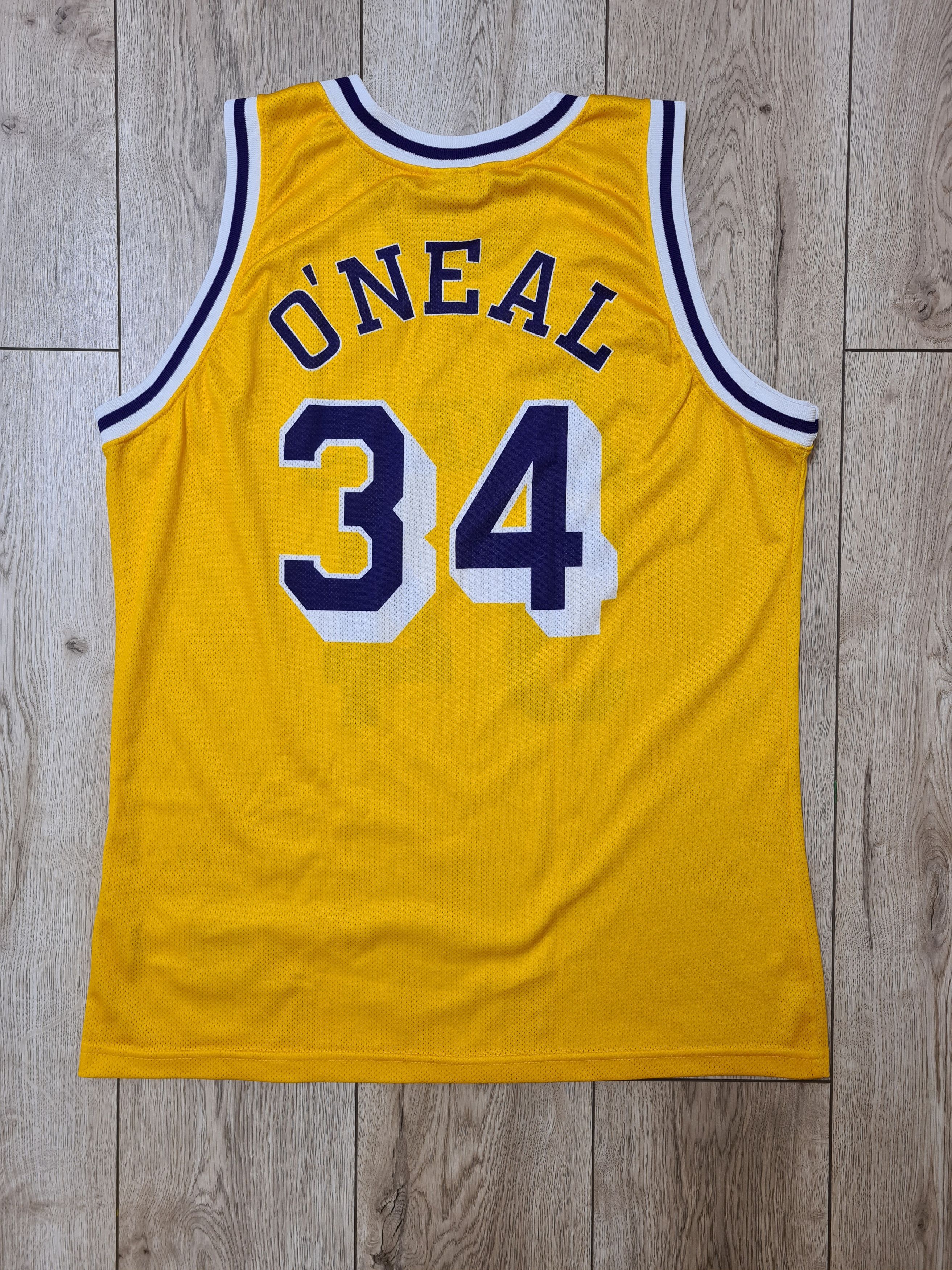 Champion LA LAKERS VINTAGE CHAMPION SHAQUILLE O'Neal BASKETBALL SHIRT Size US XL / EU 56 / 4 - 2 Thumbnail