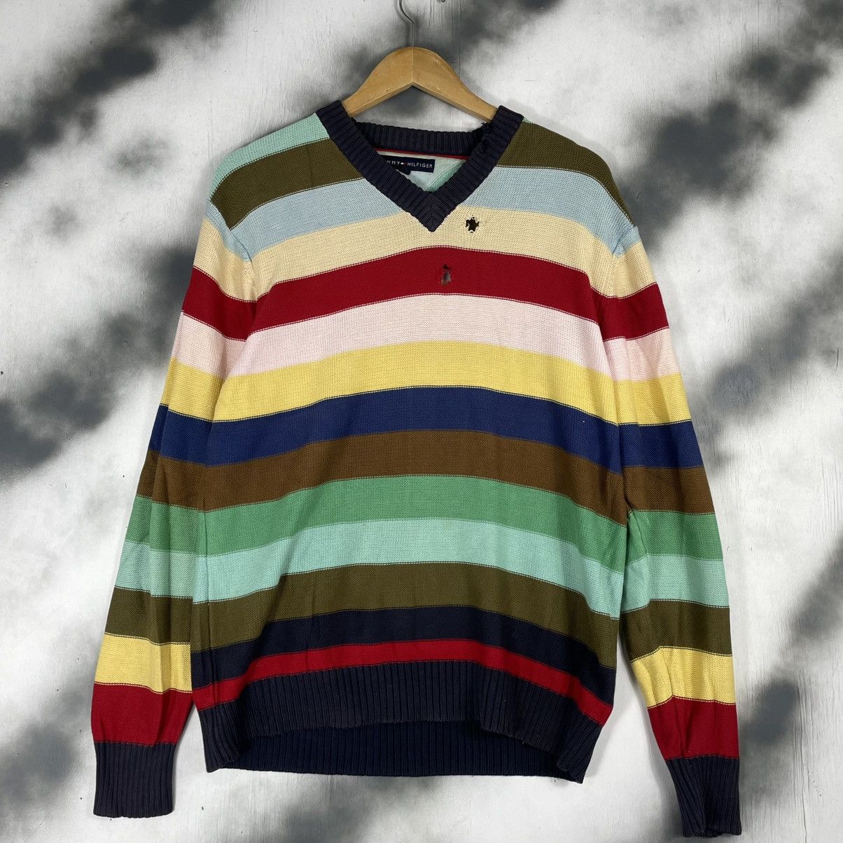 Tommy Hilfiger Tommy Hilfiger Multicolor Stripes Distressed Size US M / EU 48-50 / 2 - 1 Thumbnail
