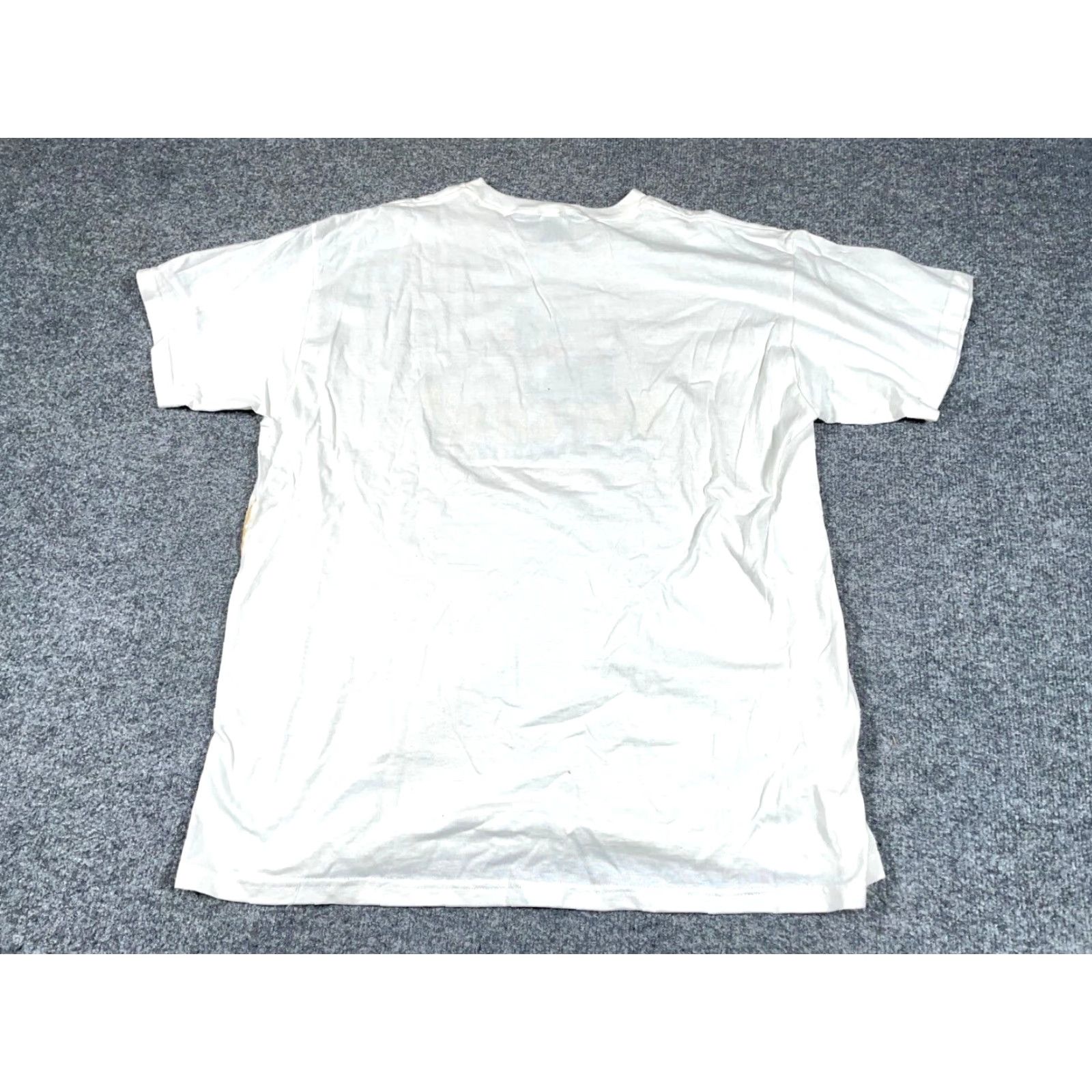 Fruit Of The Loom VTG Michigan Lottery Dog Want to Play T-Shirt Adult XL White Heavyweight Cotton Logo Graphic Tee Mens Retro Fun Hipster 90s? Size US XL / EU 56 / 4 - 2 Thumbnail