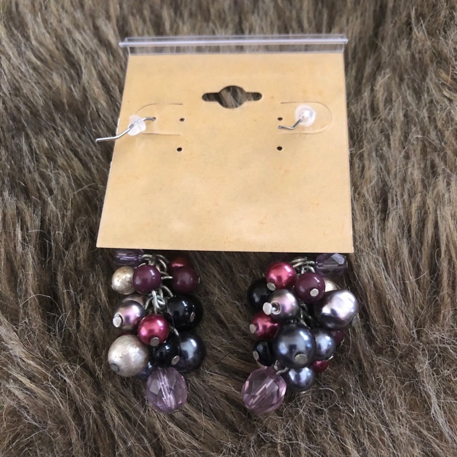 Vintage Vintage repurpose bead bauble cluster earrings Size ONE SIZE - 4 Thumbnail